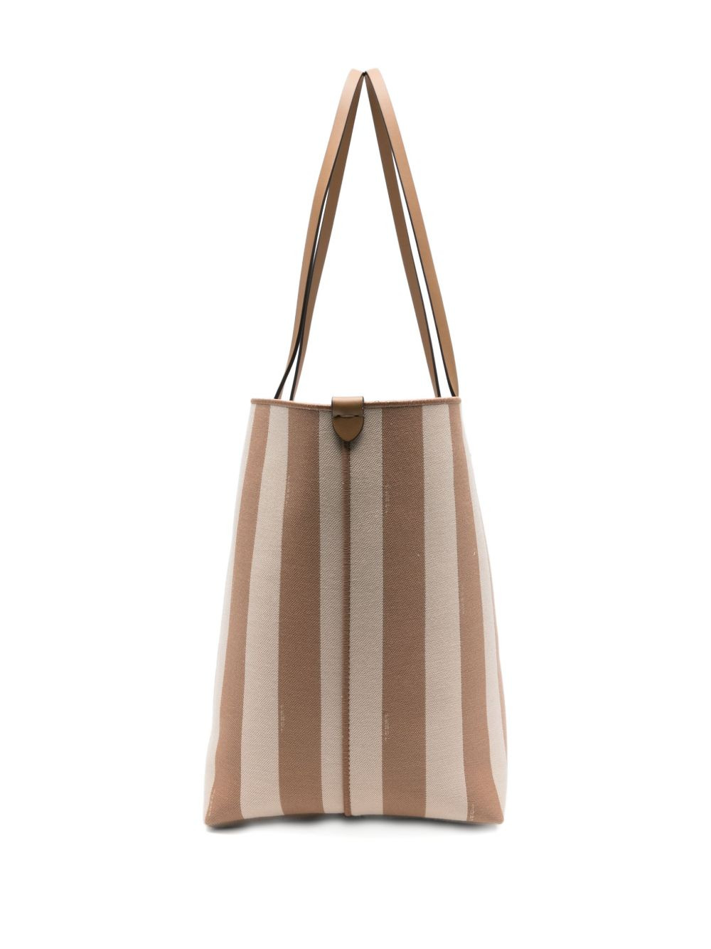large striped tote bag - 4