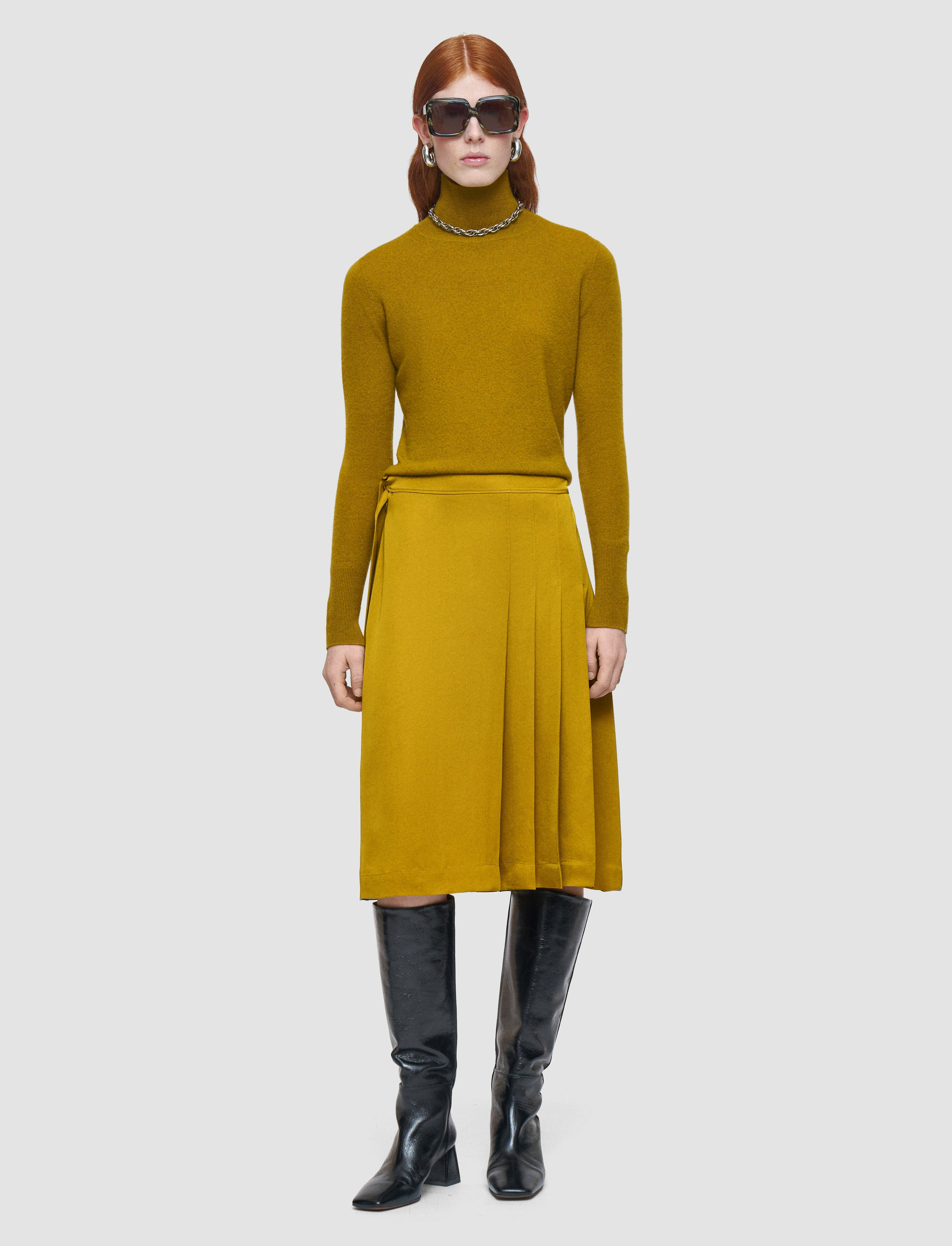 Jeanne Light Crepe Skirt - 2