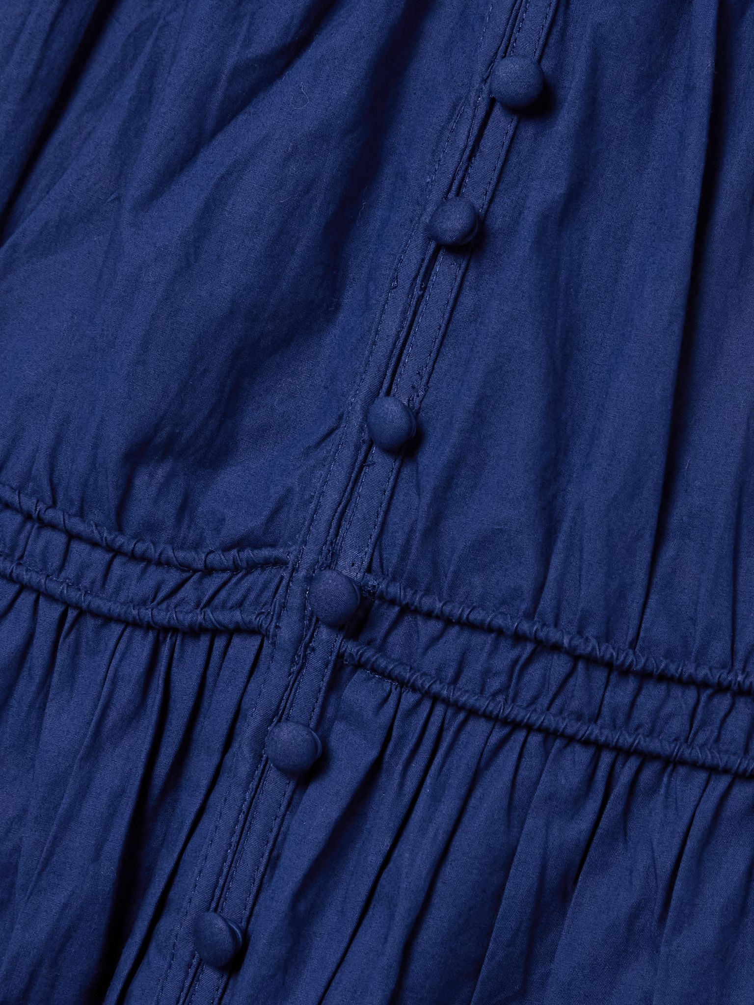 Camden tiered gathered cotton-voile midi dress Blue - 4