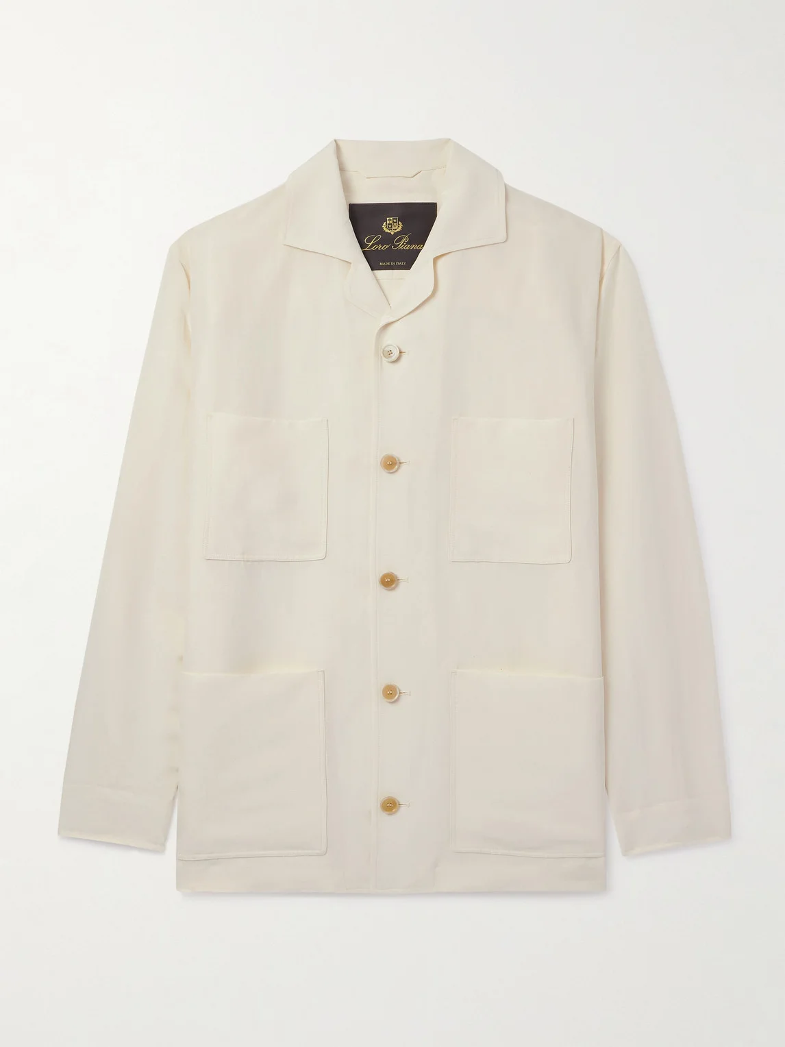Joele Linen and Silk-Blend Overshirt - 1
