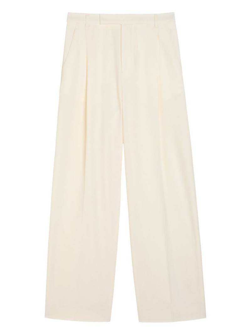 pleated-front trousers 1