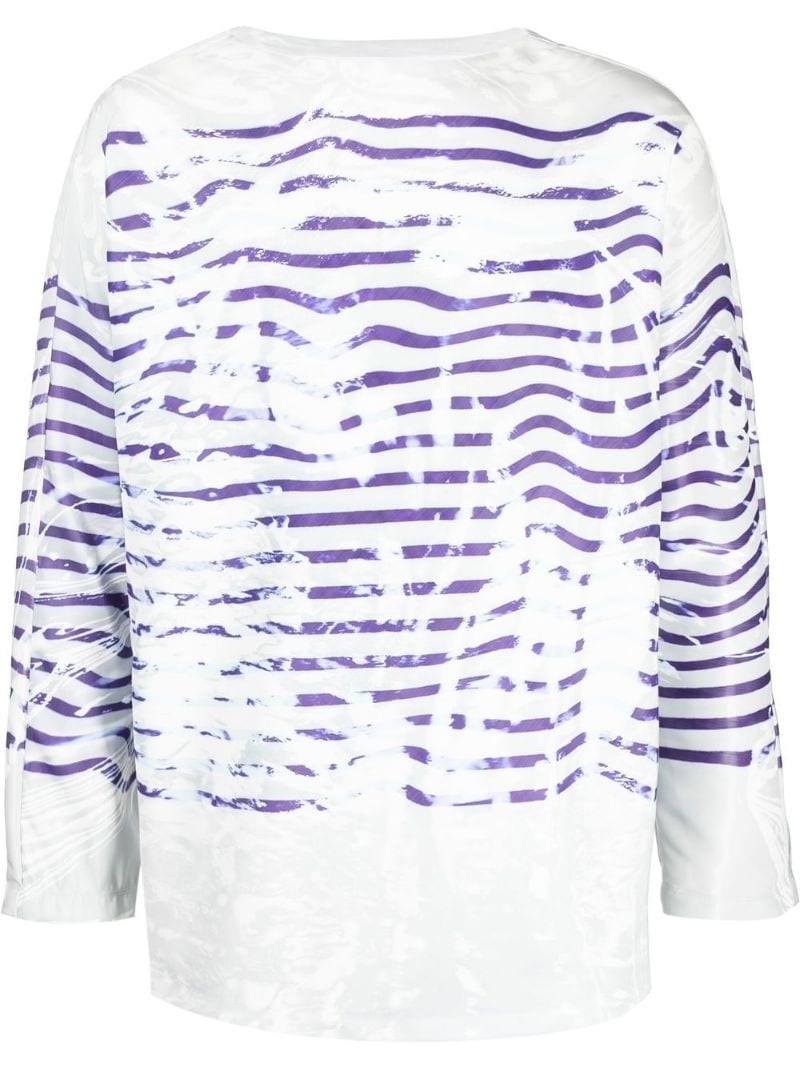 graphic-print long-sleeved top - 1