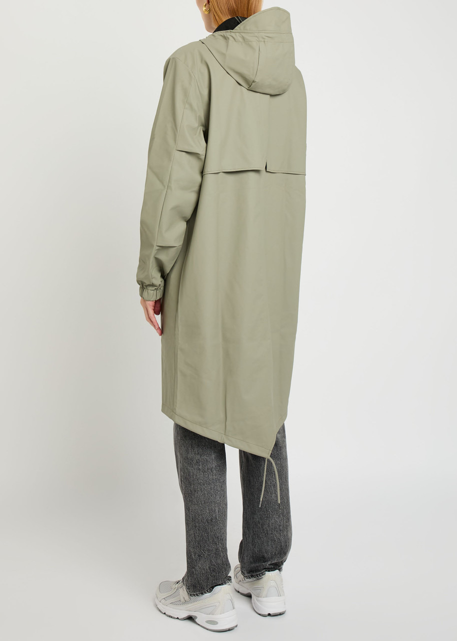 Rains W3 Fishtail Hooded Rubberised Parka - 3