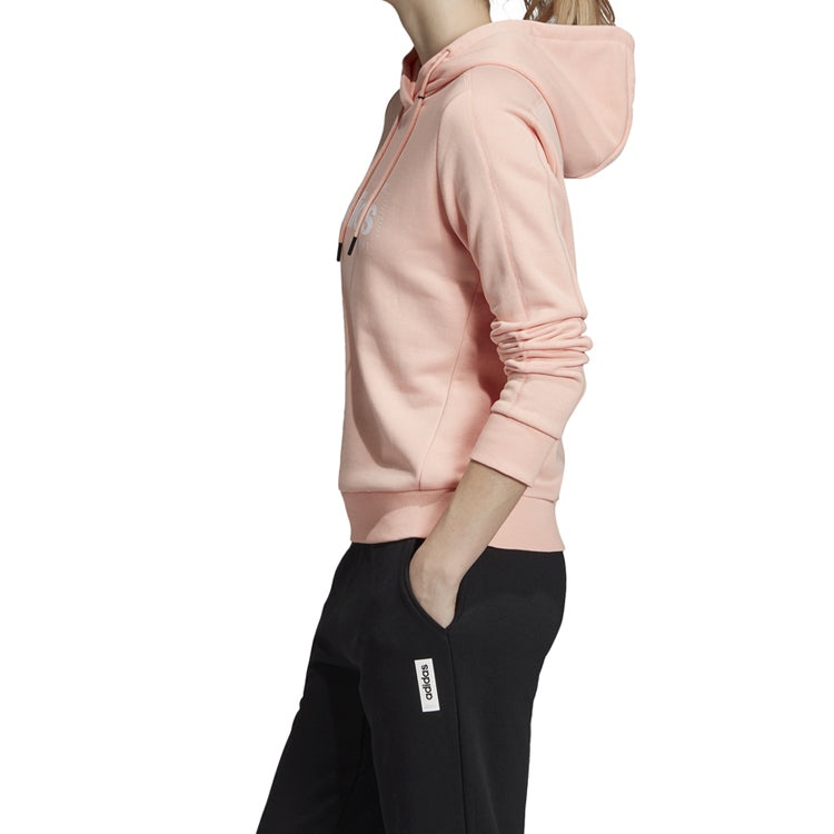 (WMNS) adidas Brilliant Basics Hoodie 'Pink' EI4636 - 5