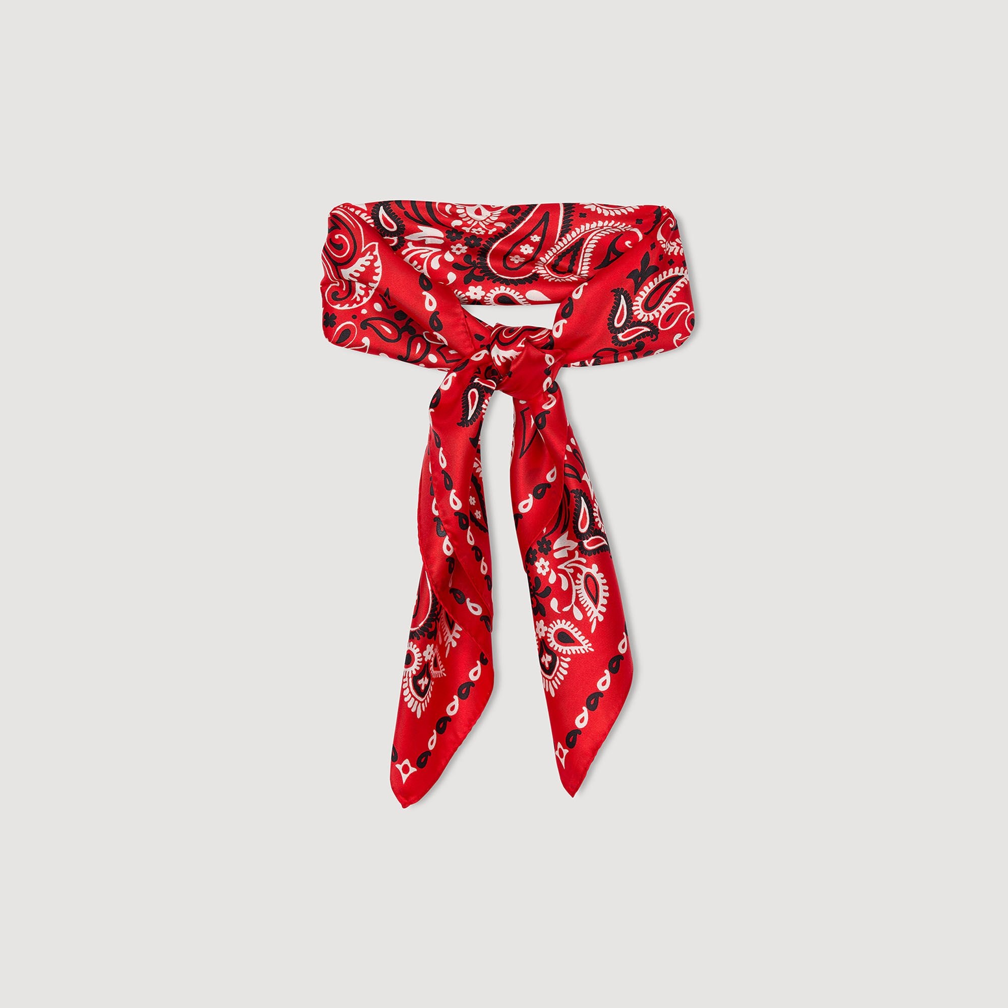 SILK BANDANA PRINT SCARF - 3