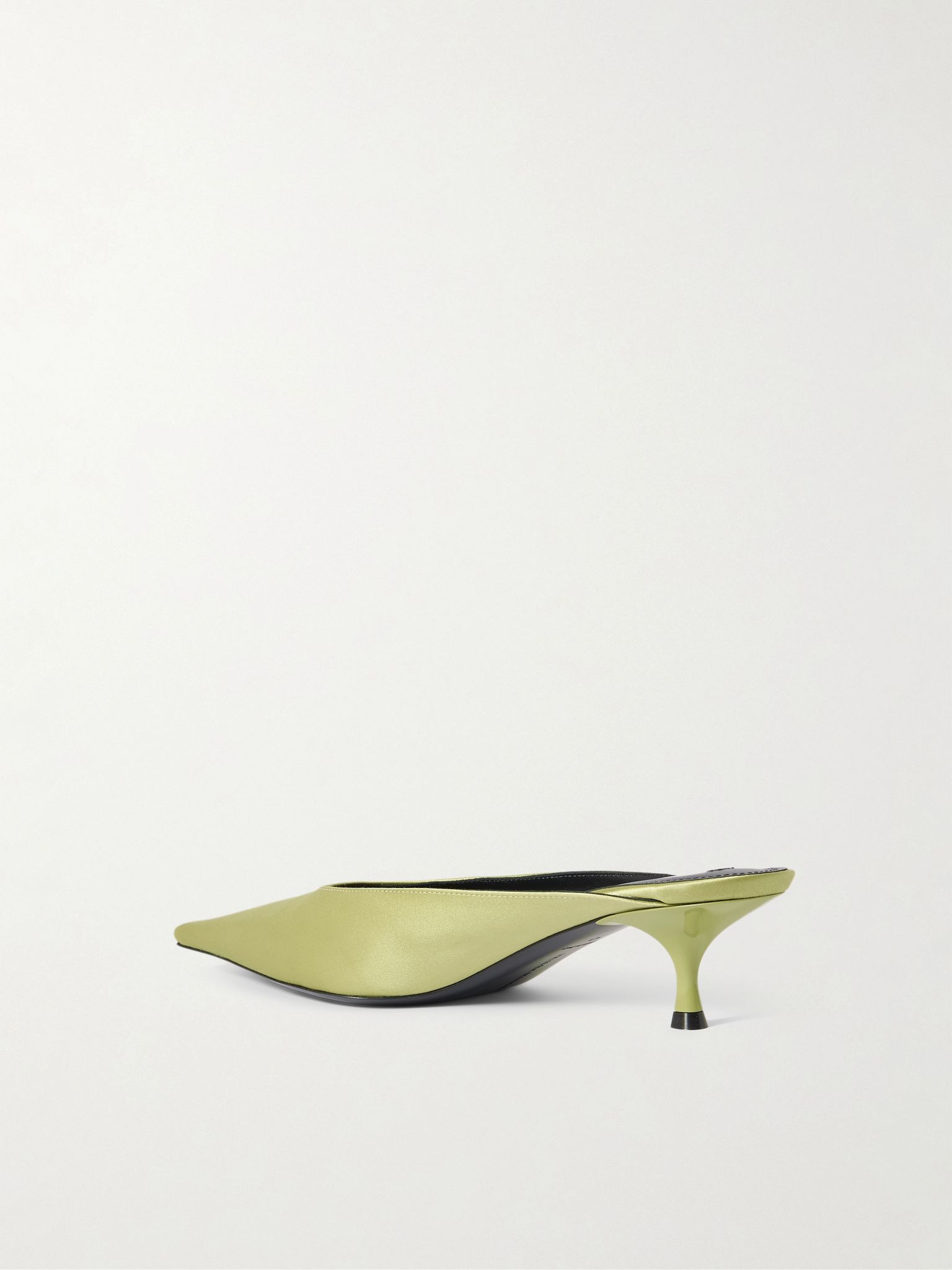 Sloan satin mules Light green - 3