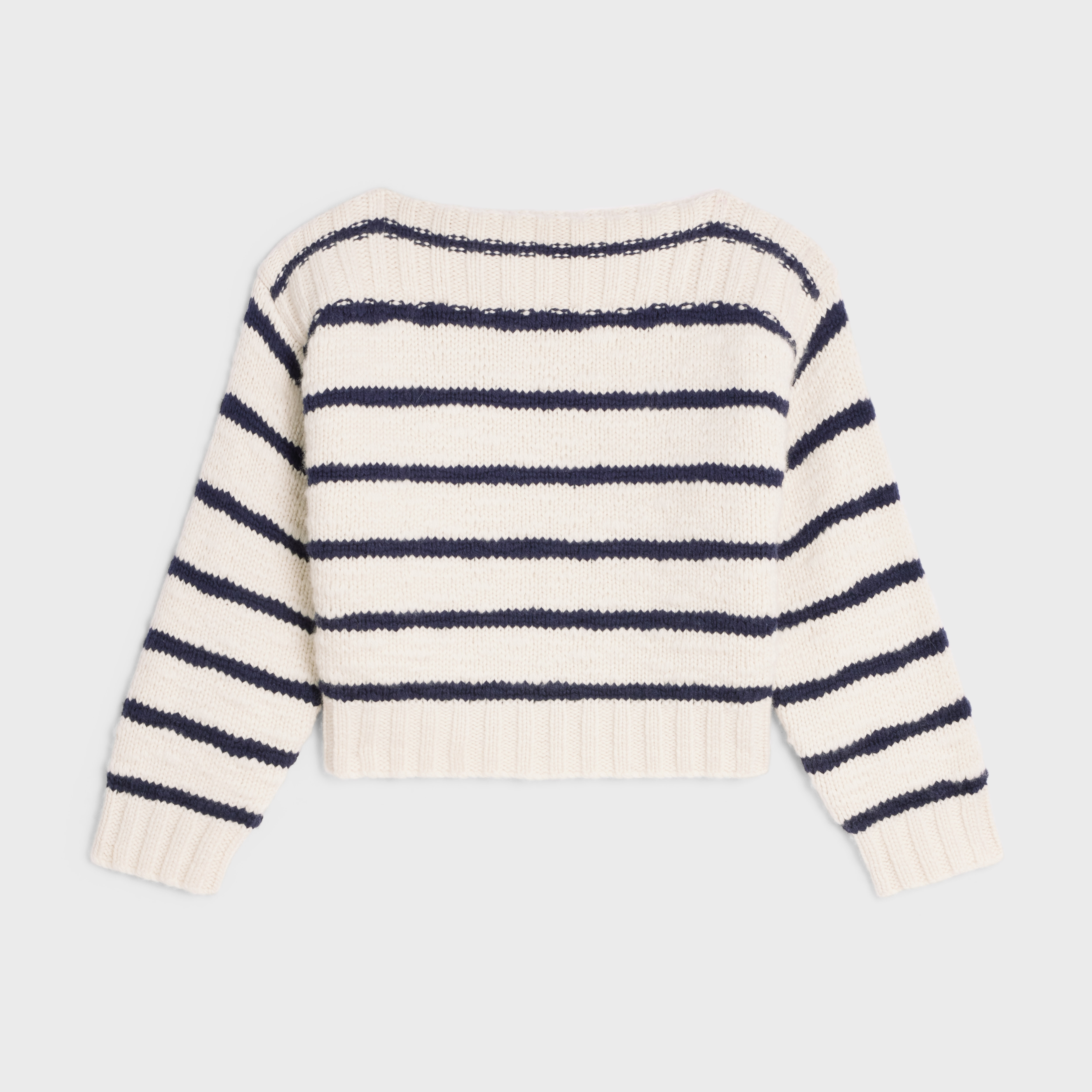 marinière boat neck sweater in cashmere - 1