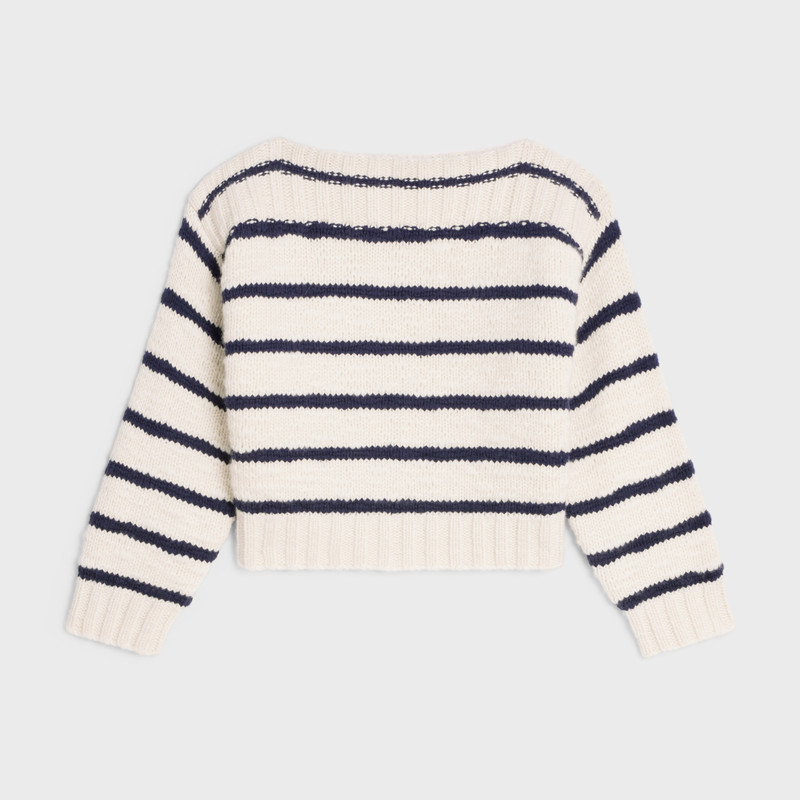 marinière boat neck sweater in cashmere 1