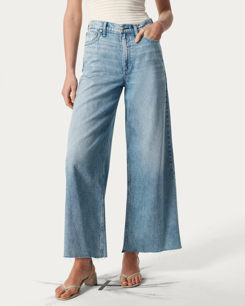 rag & bone Sofie Ankle Wide-Leg Jeans
Featherweight in Mira outlook