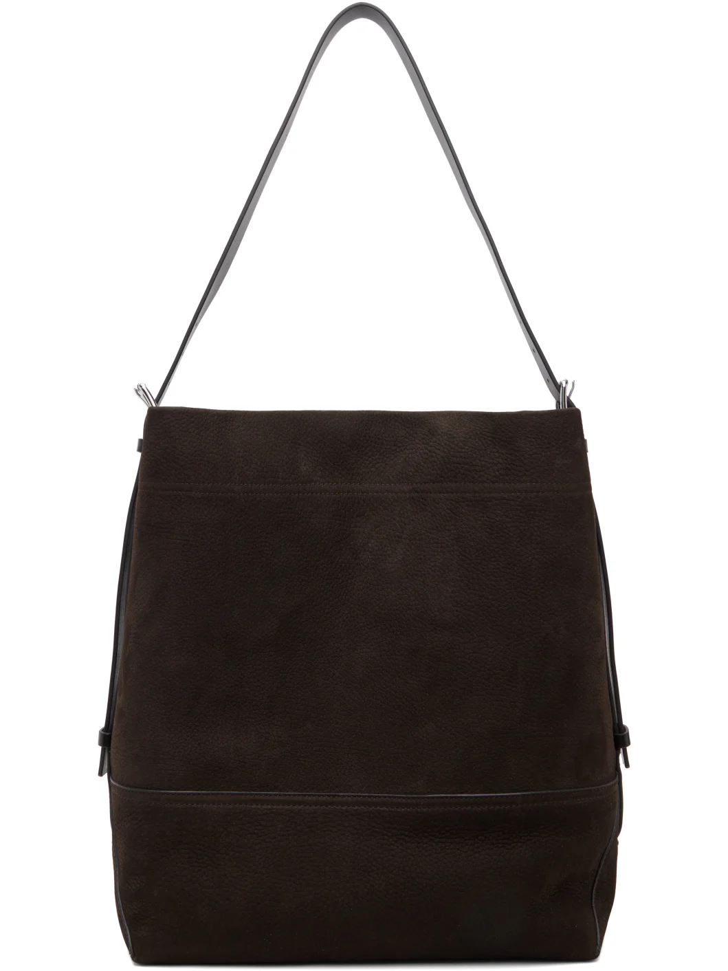 Brown Belted Tote - 1