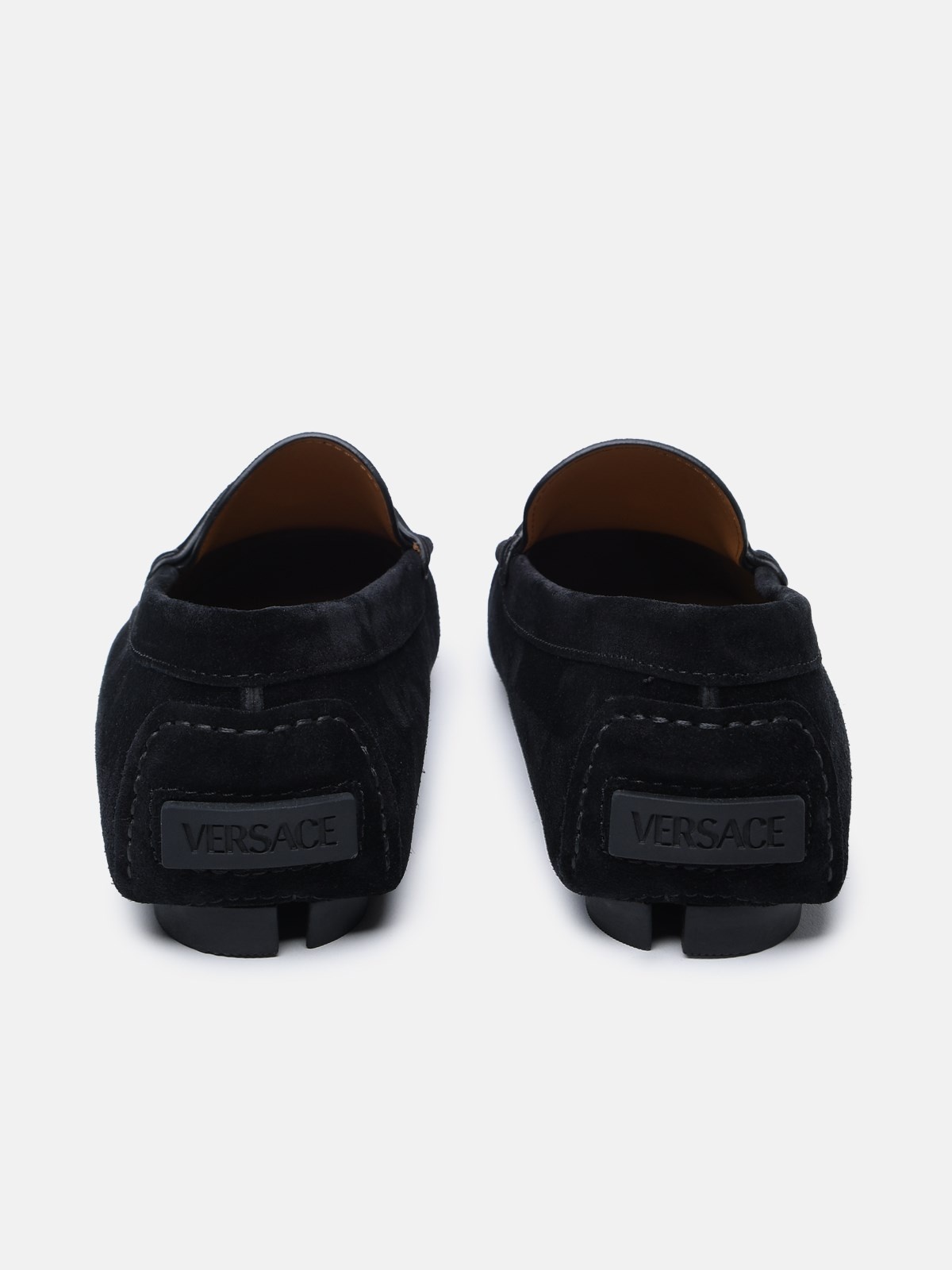 BLACK SUEDE LOAFERS - 4