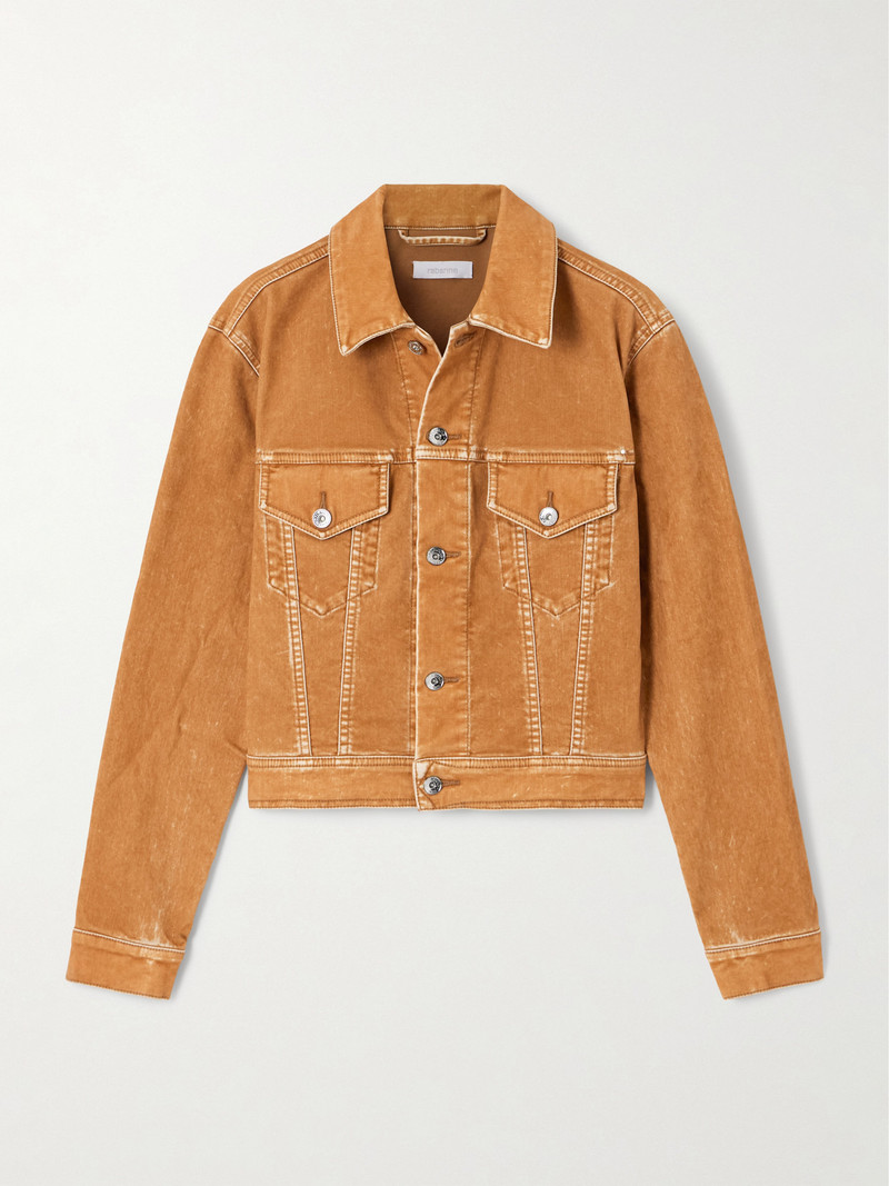 Flocked Denim Jacket 1
