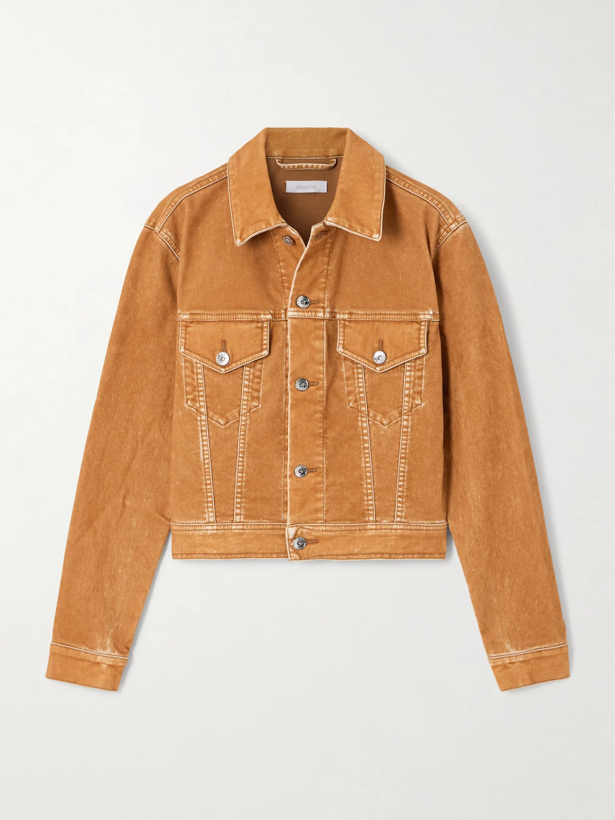 Flocked Denim Jacket - 1