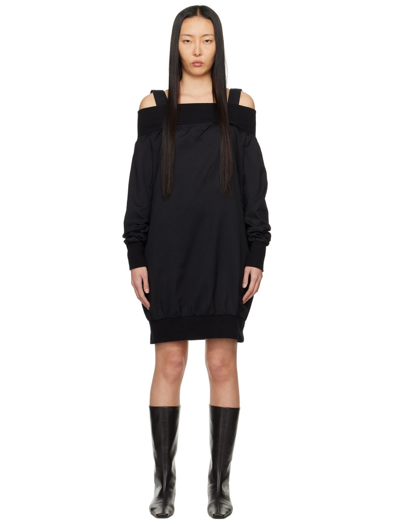 Black Off-The-Shoulder Minidress 1