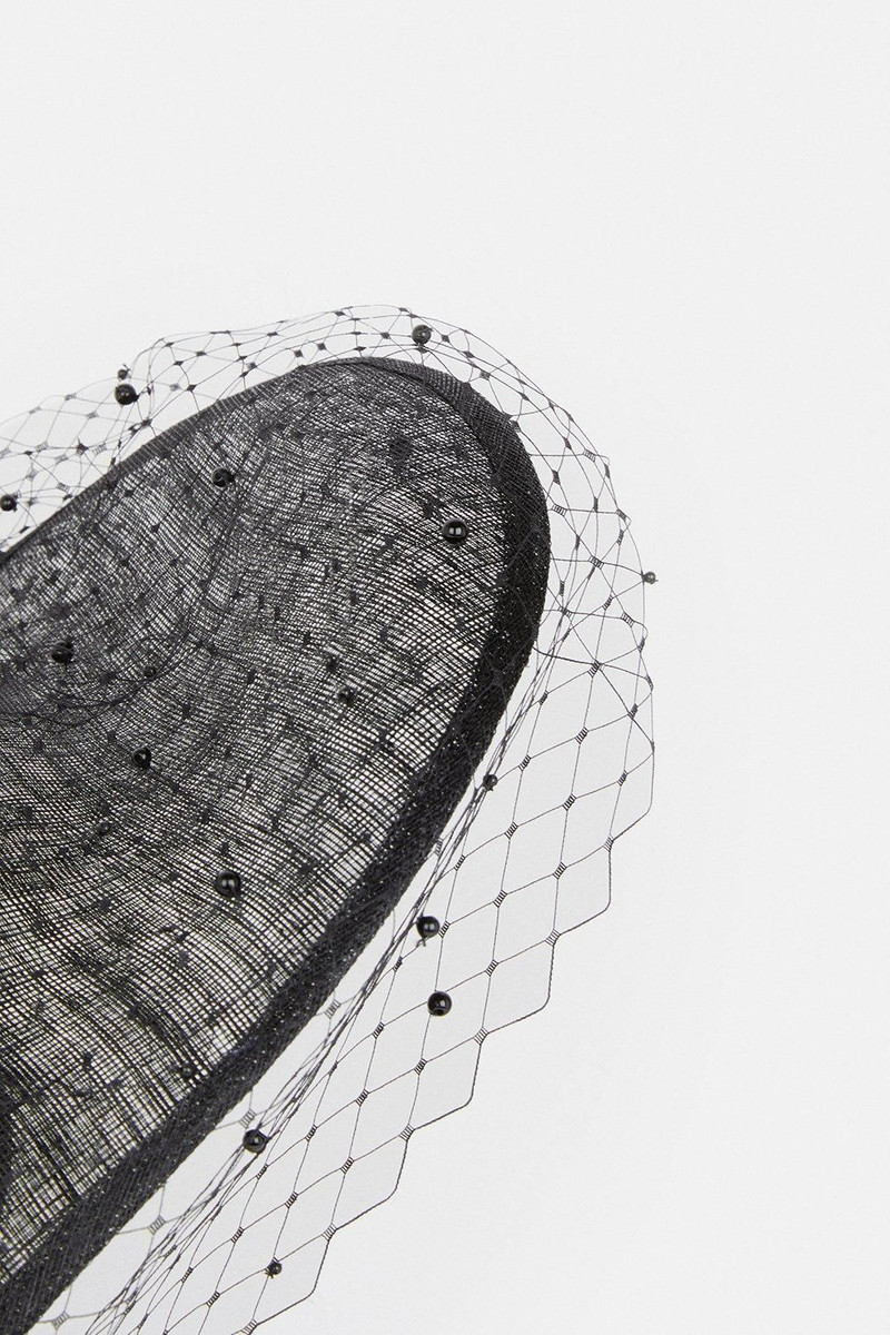 Pearl Detail Mesh Fascinator 3
