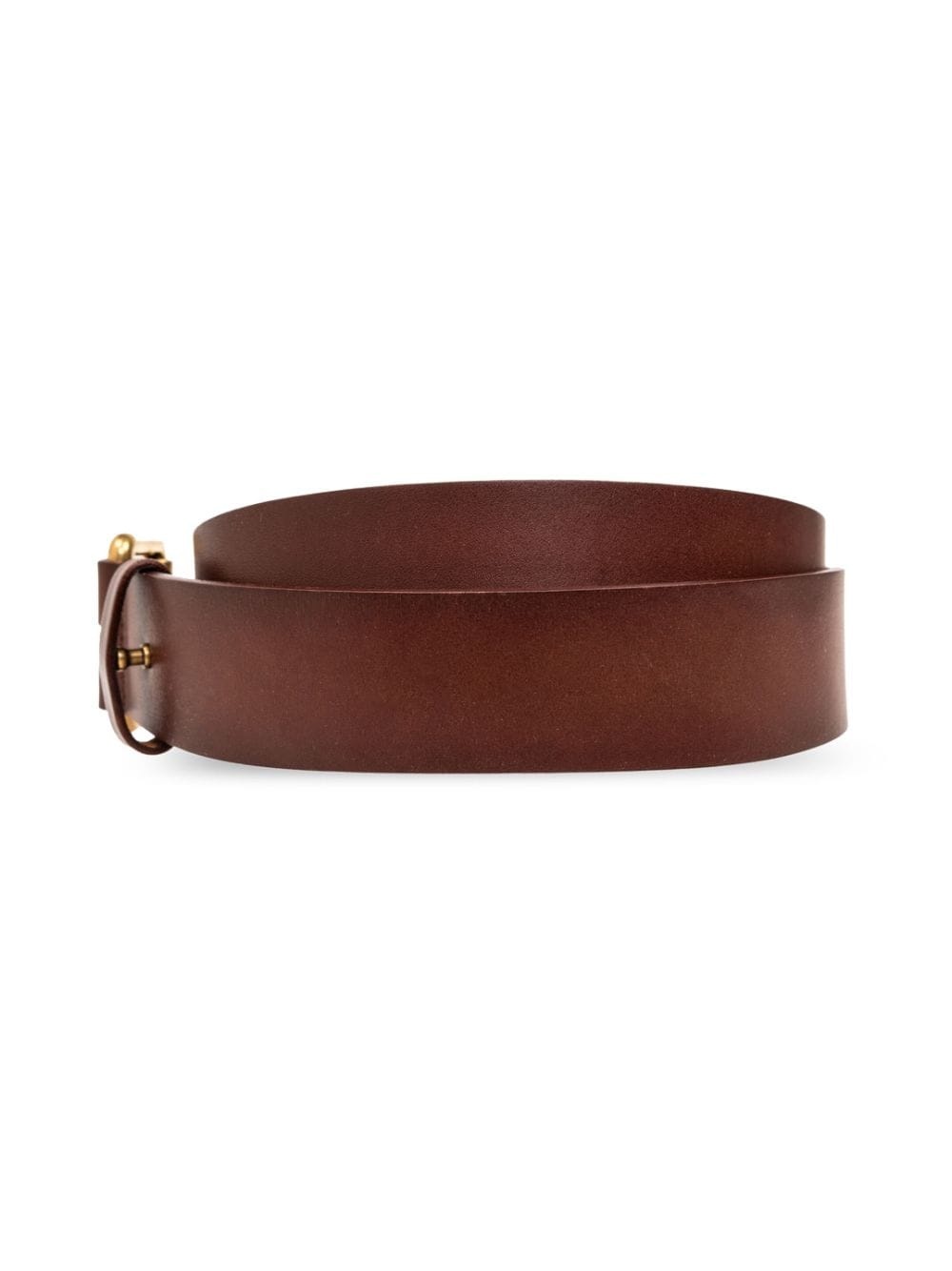 buckle leather belt - 3