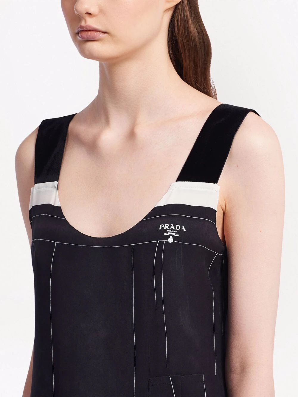 sleeveless silk midi dress - 5