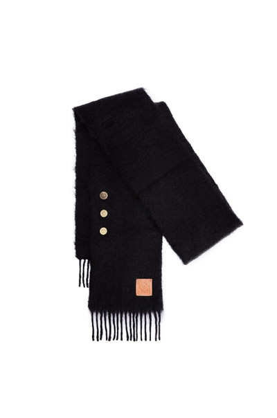 Loewe Buttons scarf in mohair and wool outlook