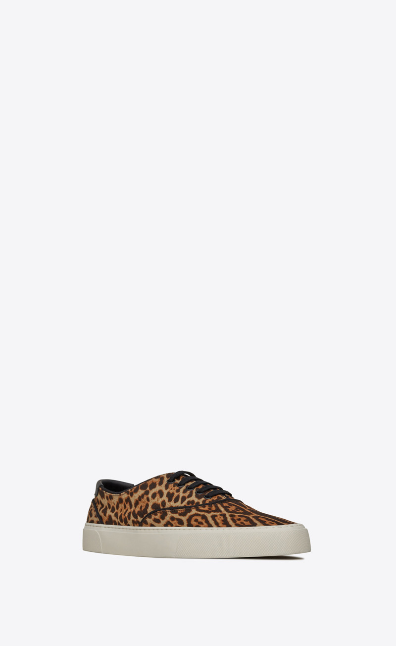 venice sneakers in leopard-print canvas 4