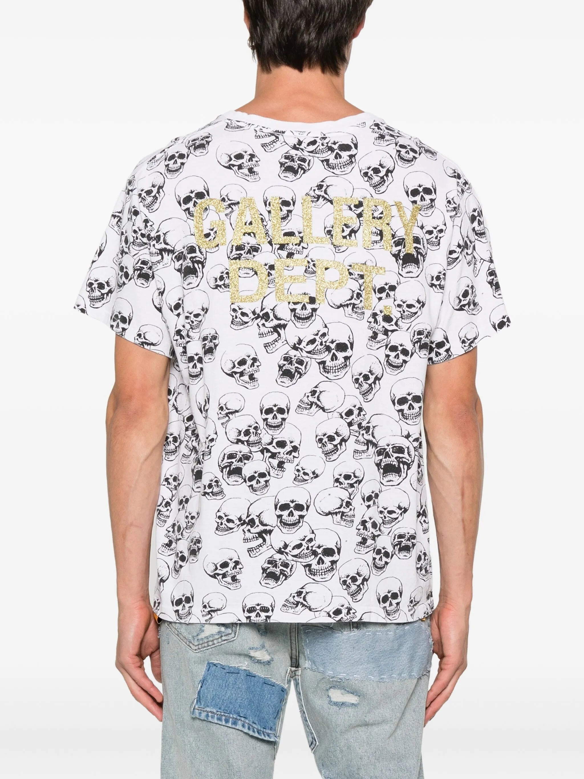 skull-print T-shirt - 4
