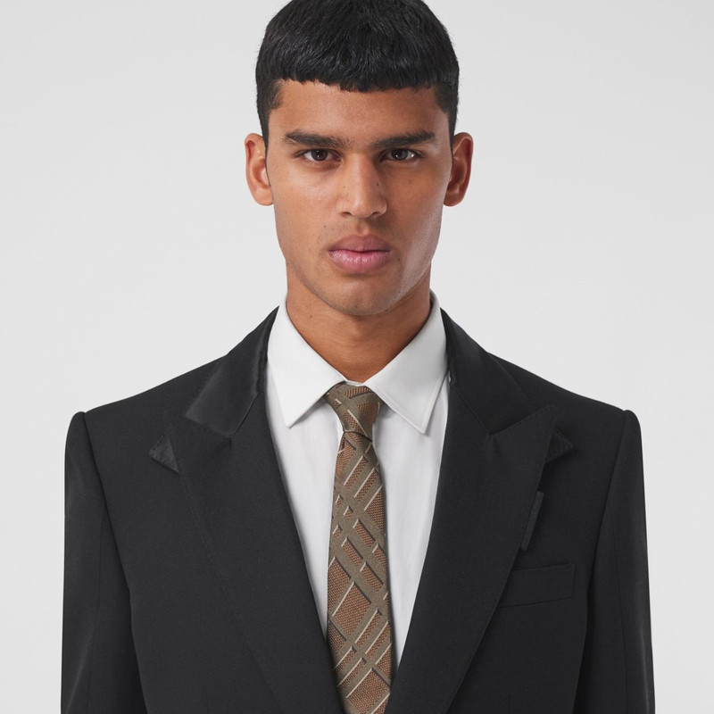 Classic Cut Check Silk Jacquard Tie 4