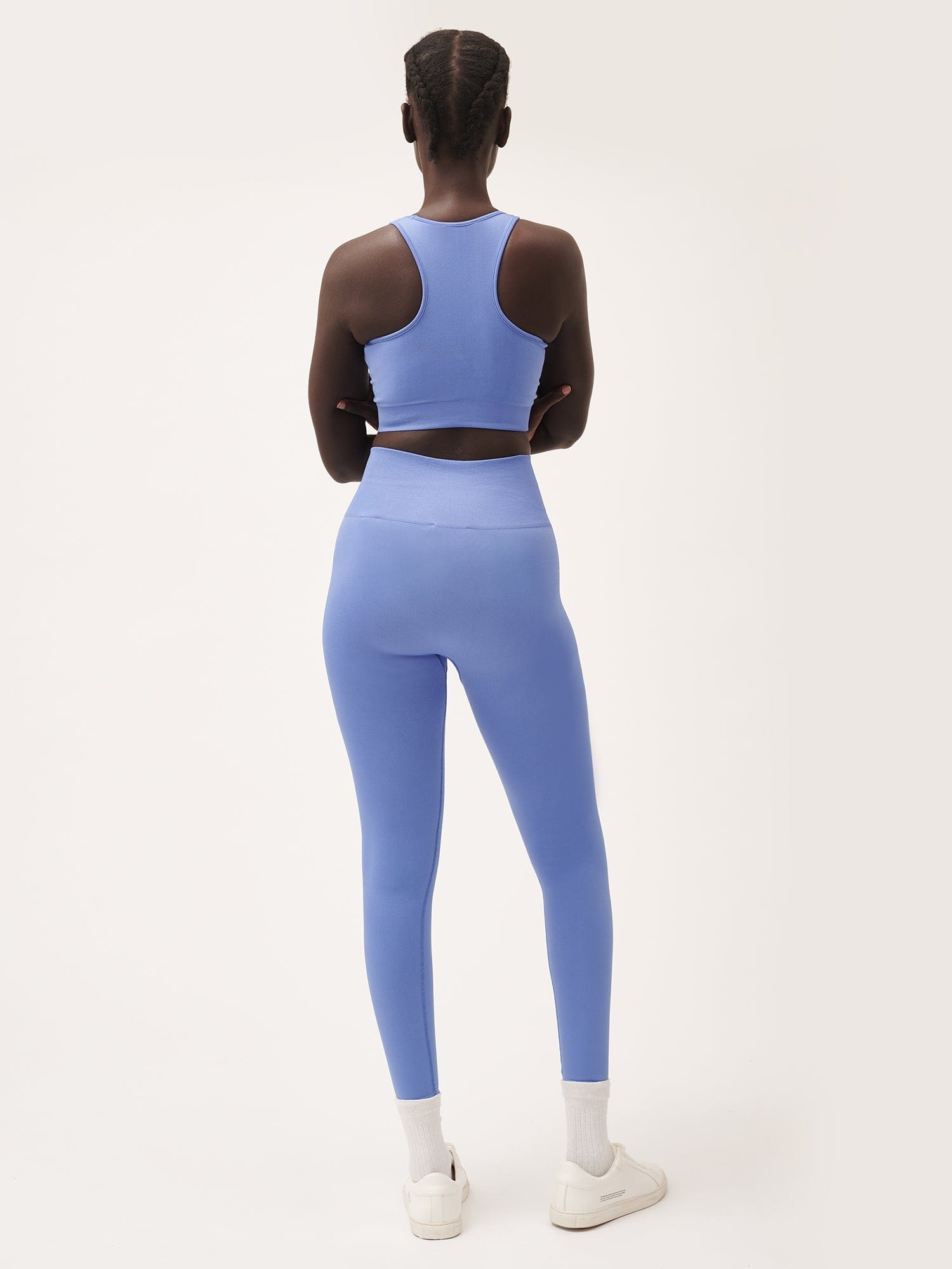Women's Plant-Stretch Compressive Leggings - Iris Purple - 3