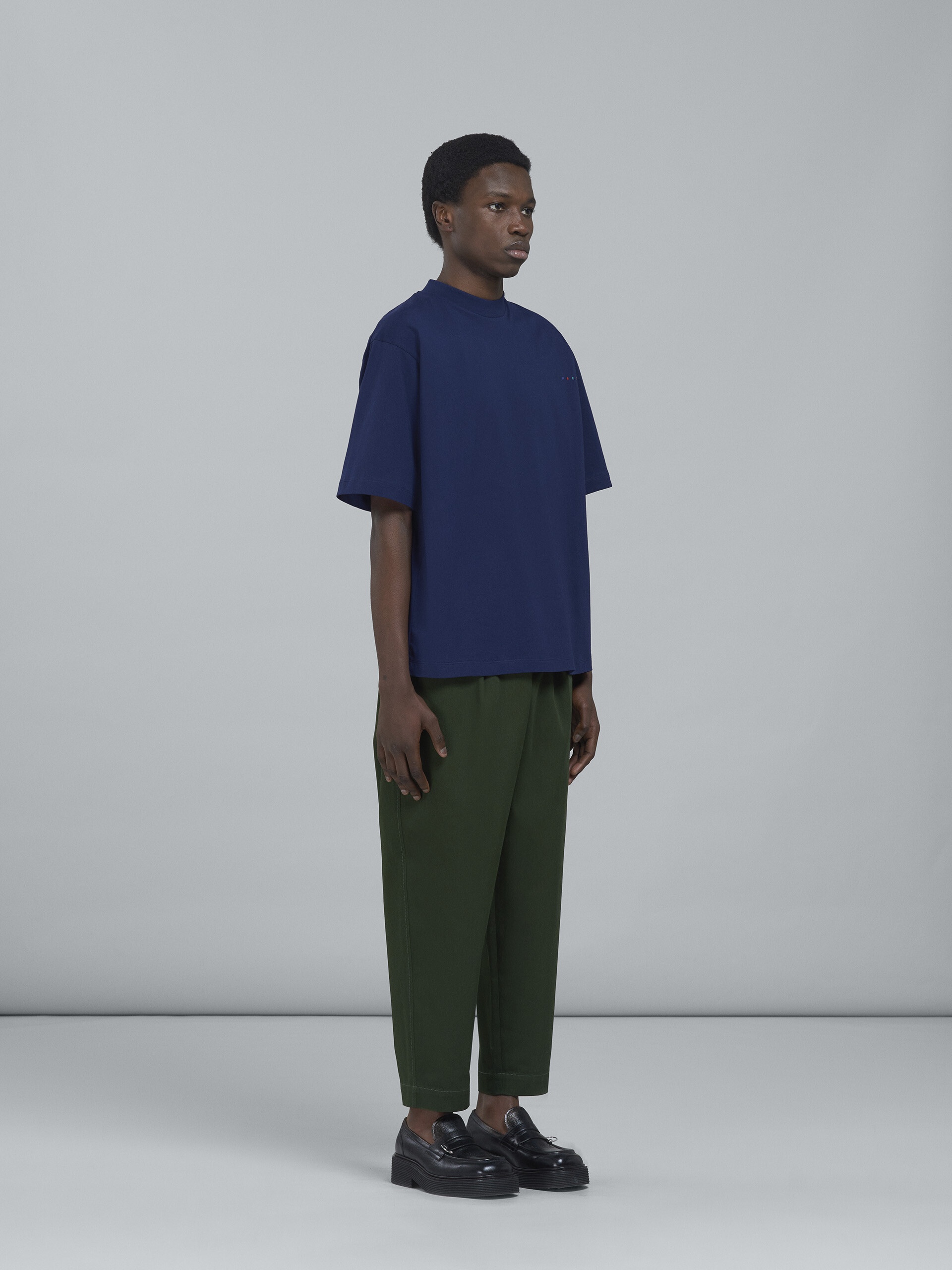 STILL NATURE PRINT BLUE JERSEY T-SHIRT - 5