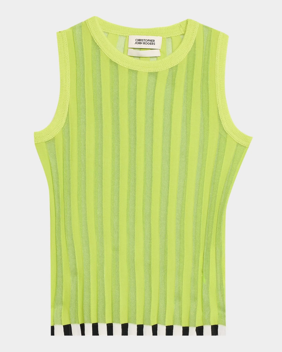 Pleated Knit Shell Top - 1