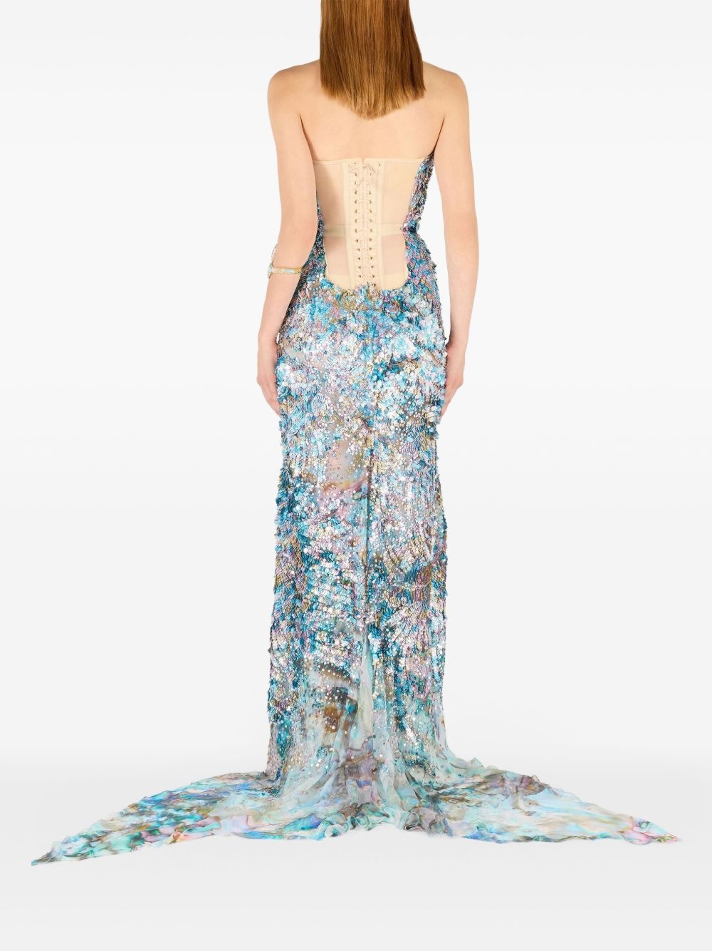 sequinned maxi dress - 4