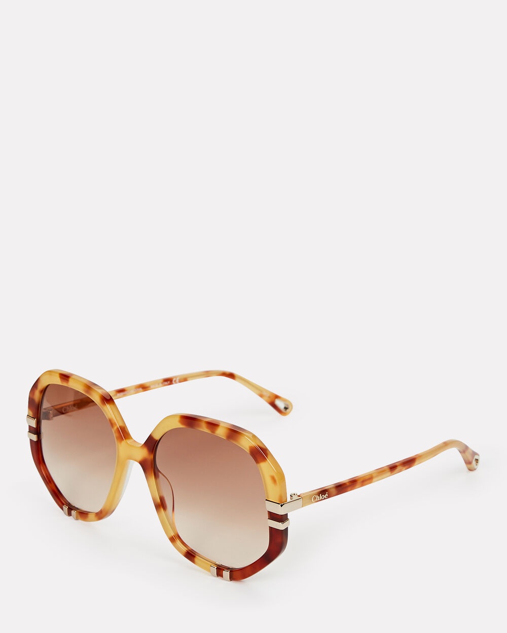 Oversized Square Tortoiseshell Sunglasses - 3