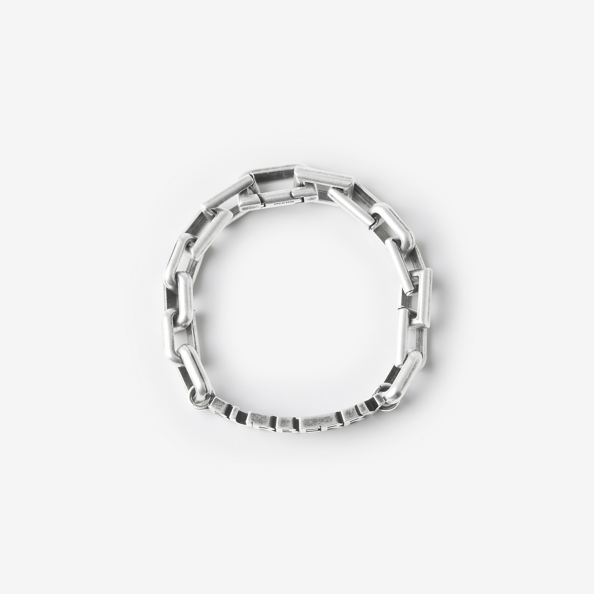 Logo Detail Palladium-plated Chain-link Bracelet - 1