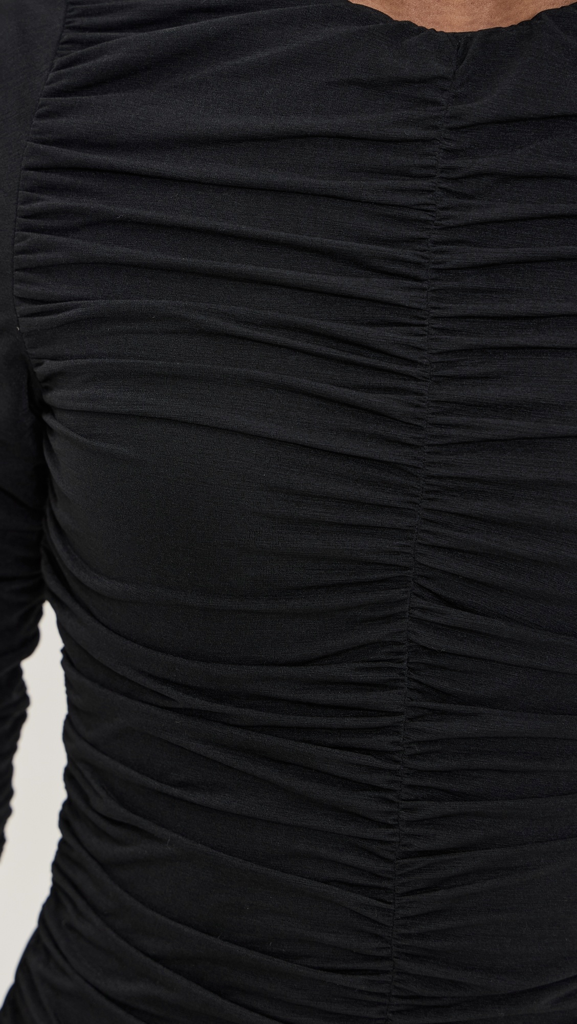 Mini Ruched Long Sleeve Dress - 5