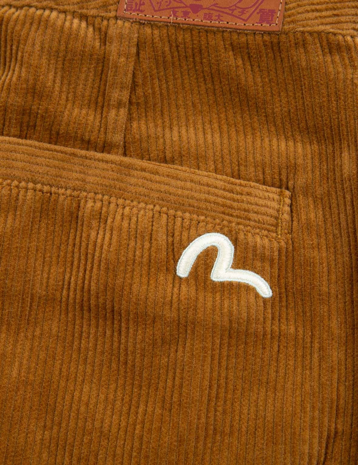SEAGULL EMBROIDERY STRAIGHT-FIT CORDUROY TROUSERS - 11