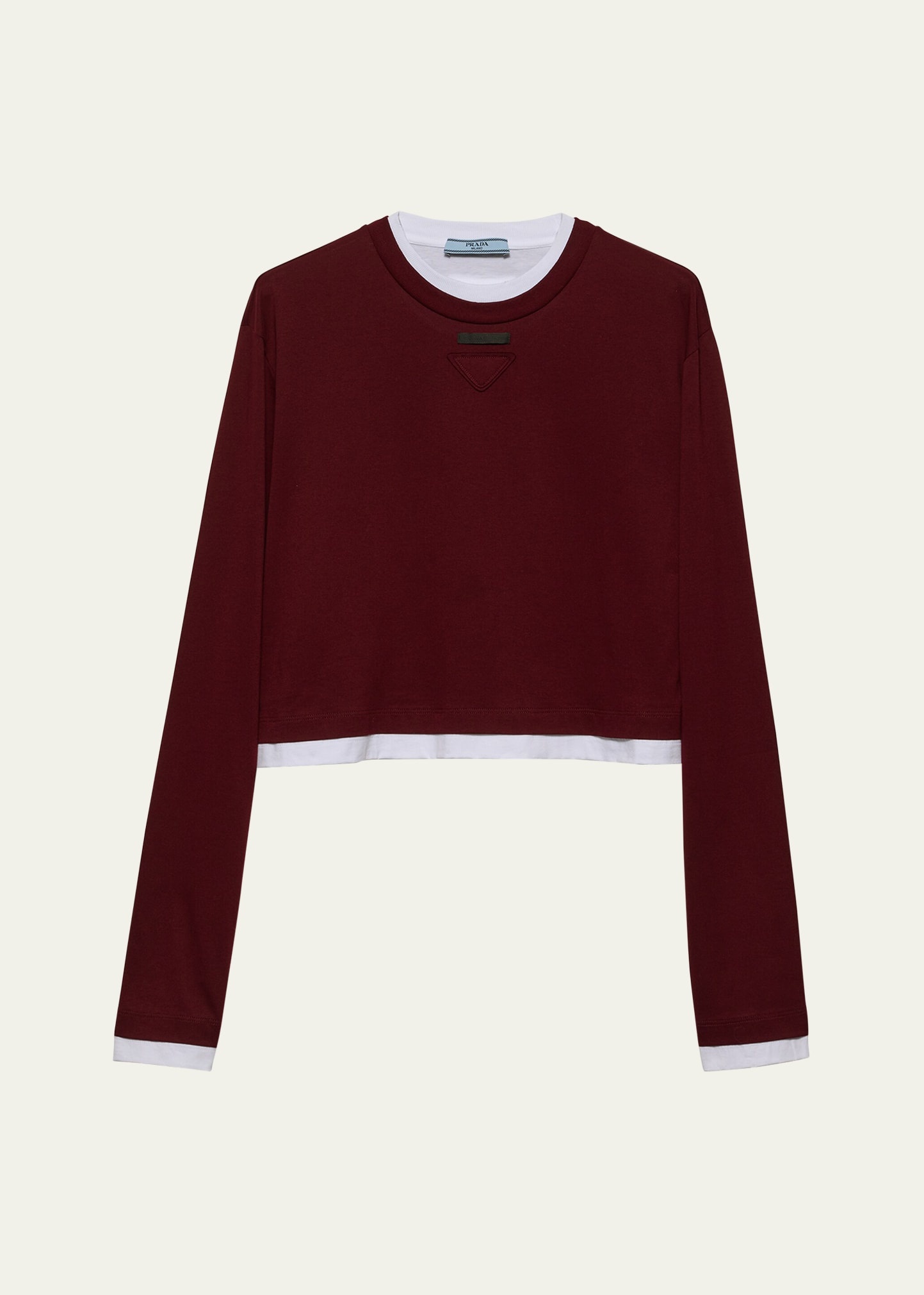 Oversized Long-sleeve Jersey T-shirt - 1