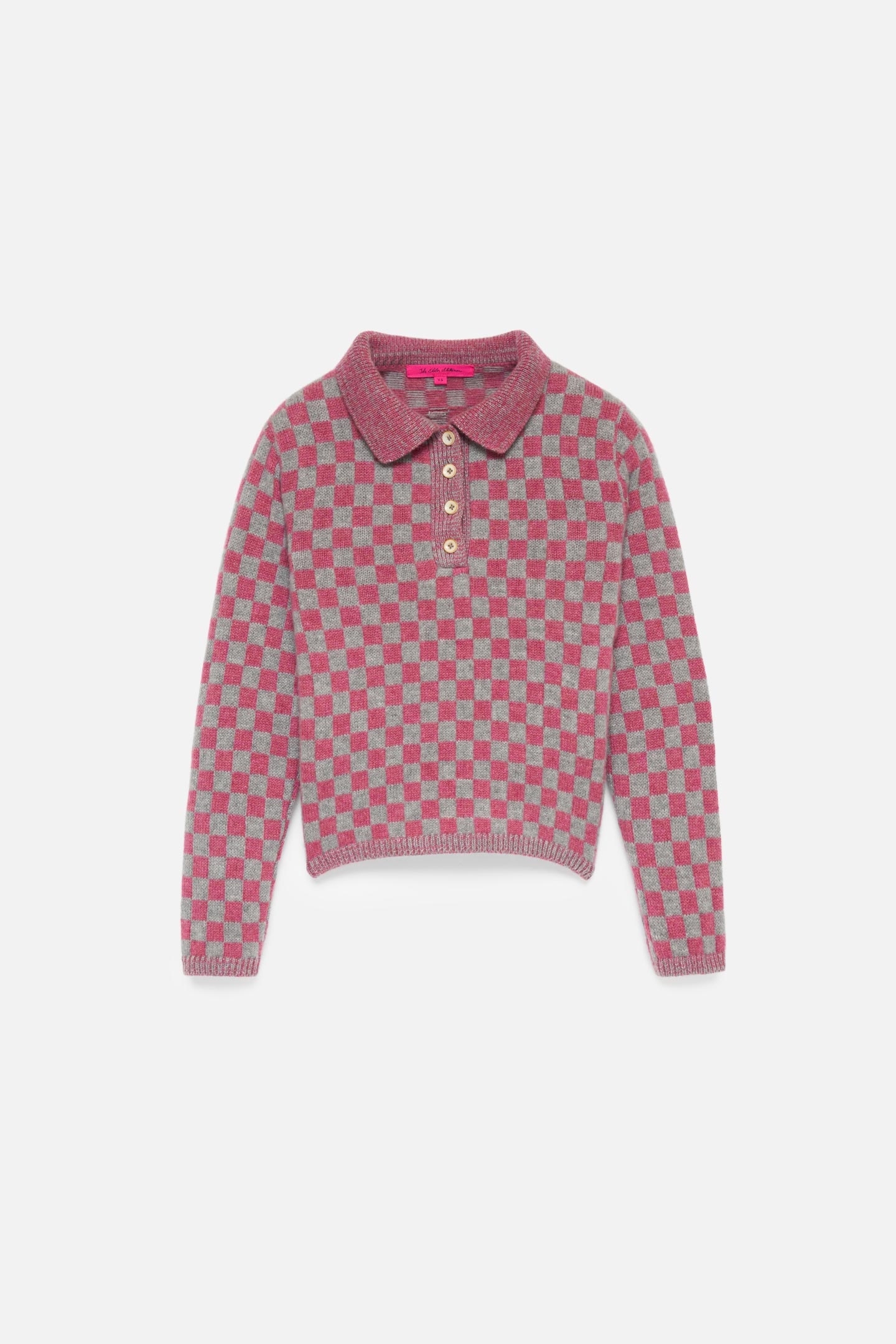 CHECKERED WOMEN'S POLO - 1