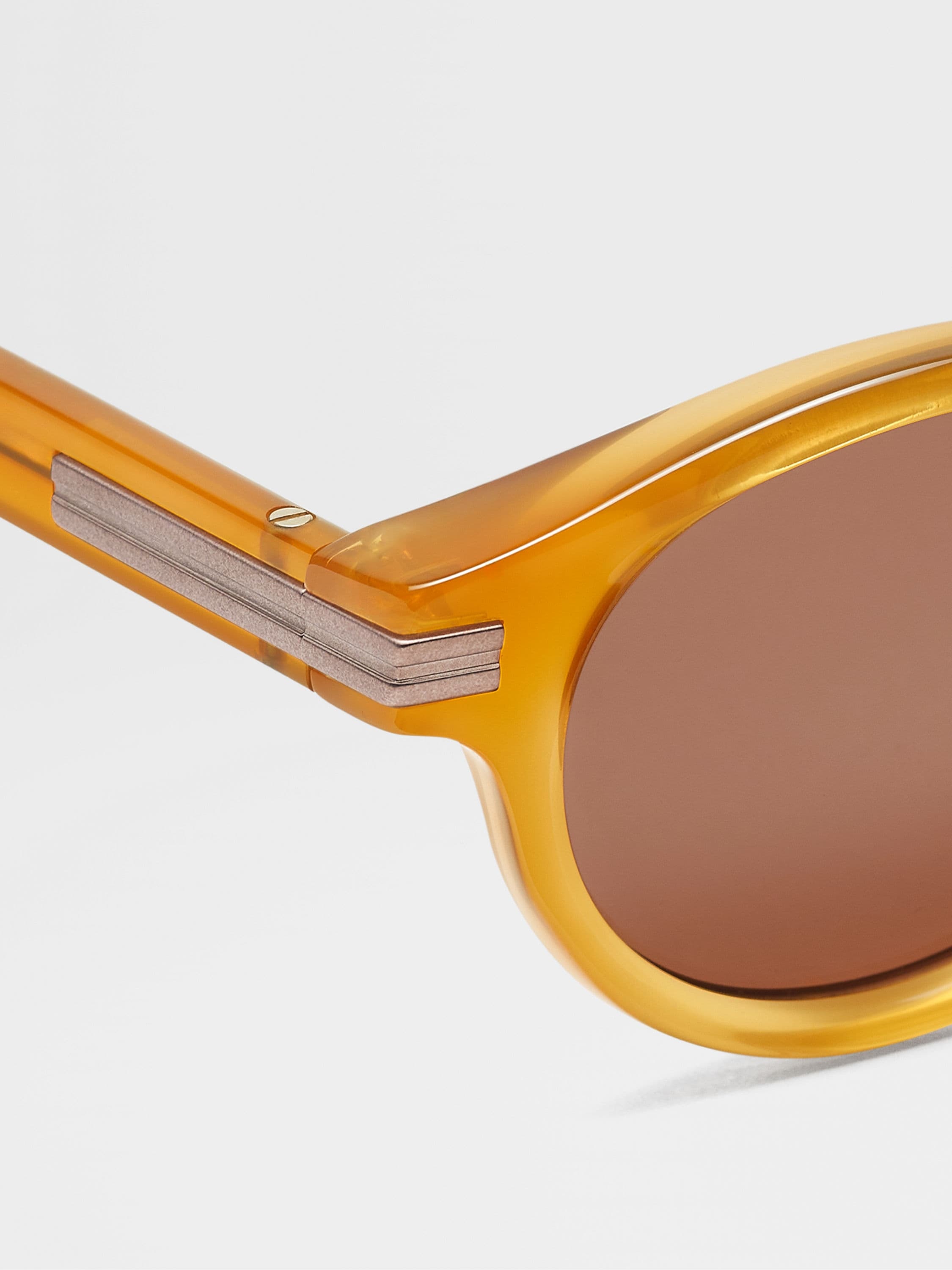 BROWN ACETATE SUNGLASSES - 2