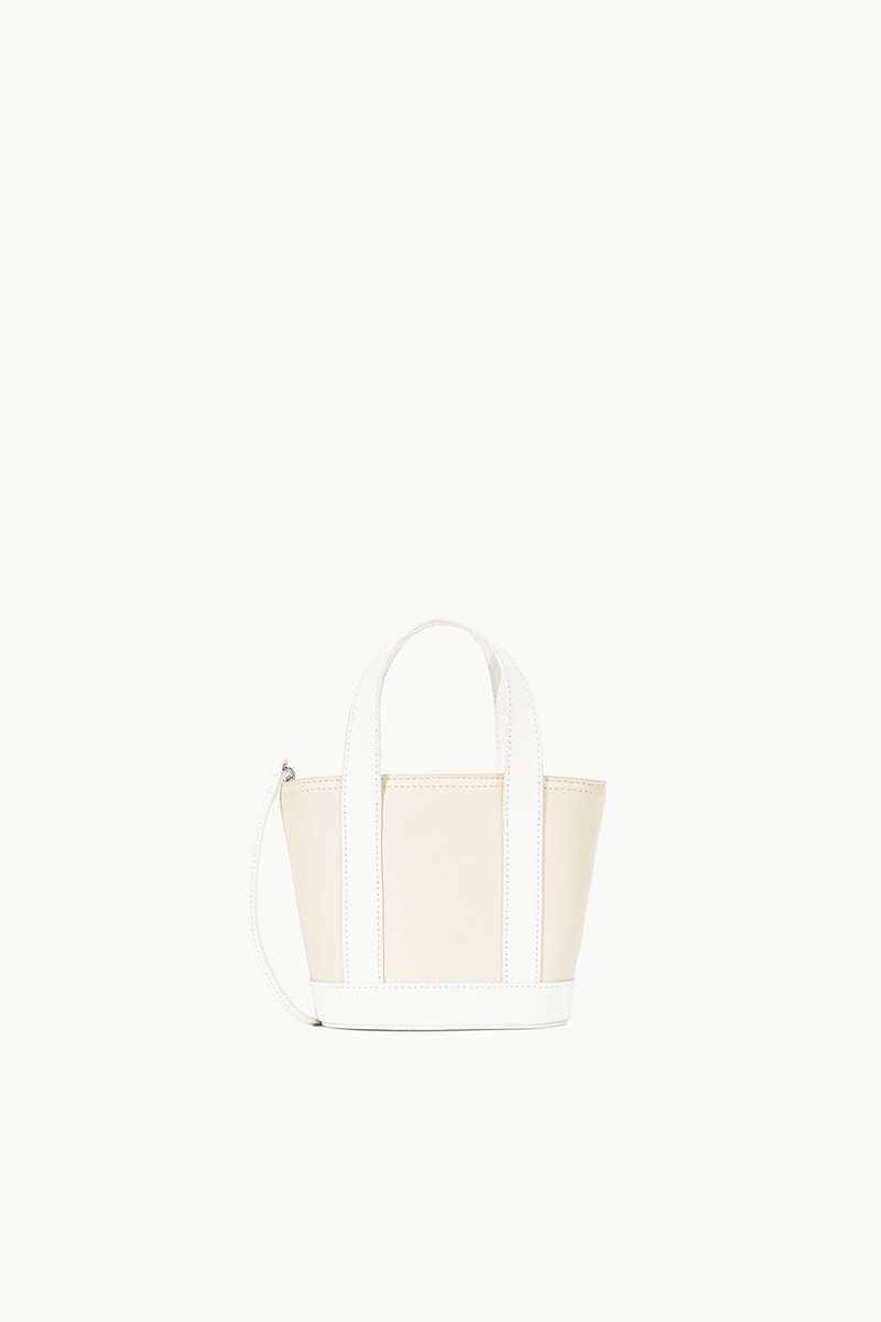 STAUD ALLORA MICRO TOTE CREAM PAPER 1