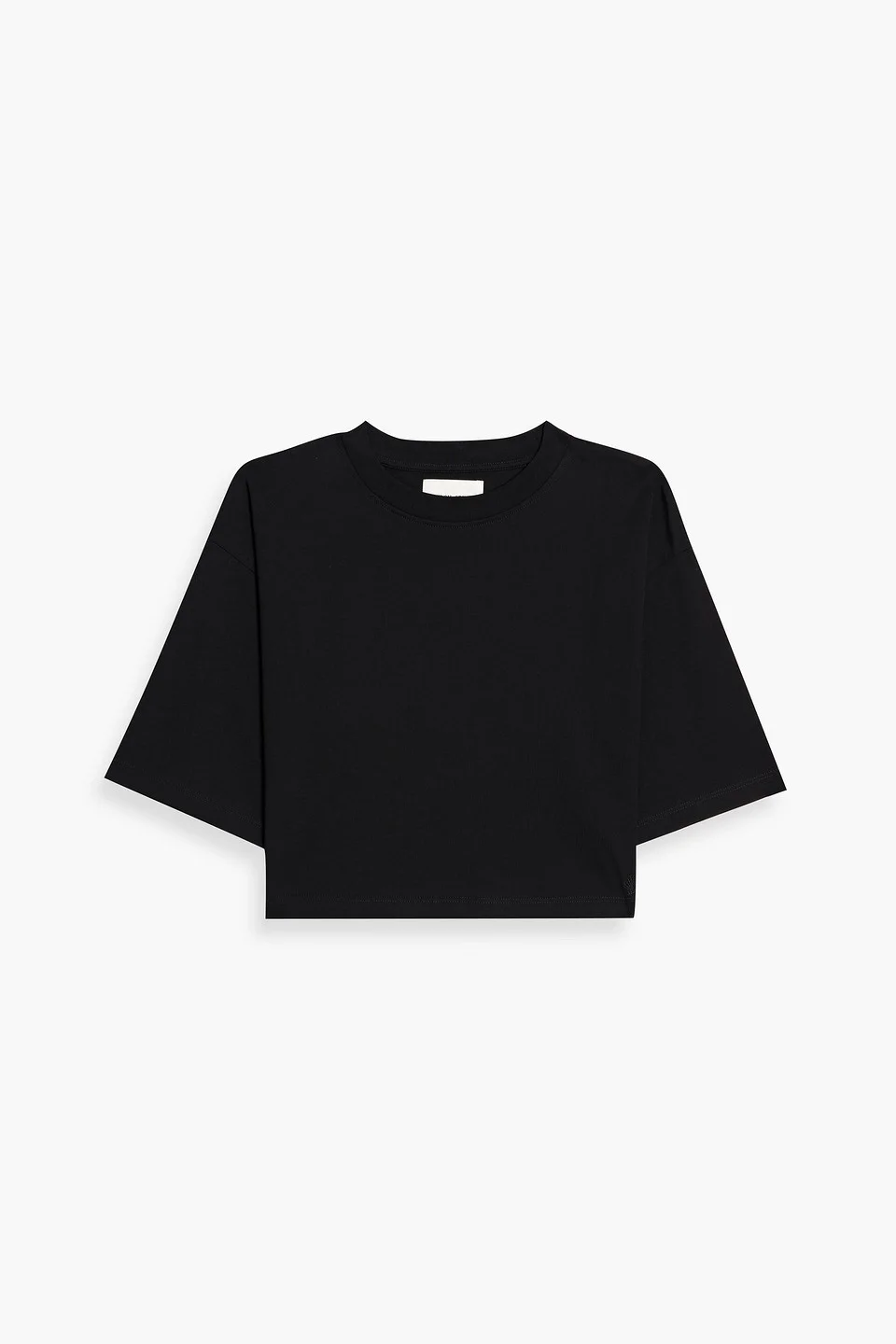 Gupo cropped Pima cotton-jersey T-shirt - 1