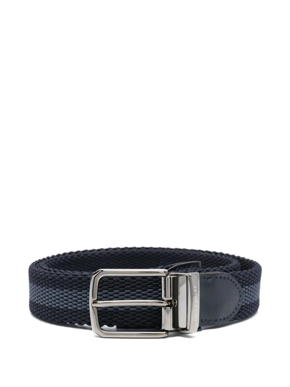 leather-trim belt - 1