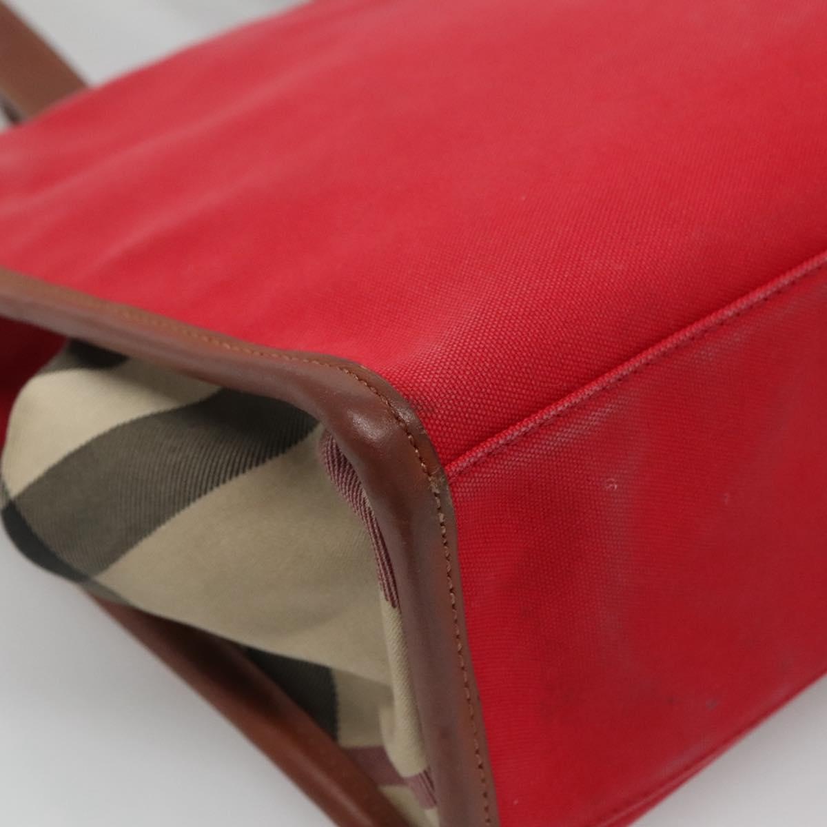 Burberry Tote Bag Canvas Red - 16