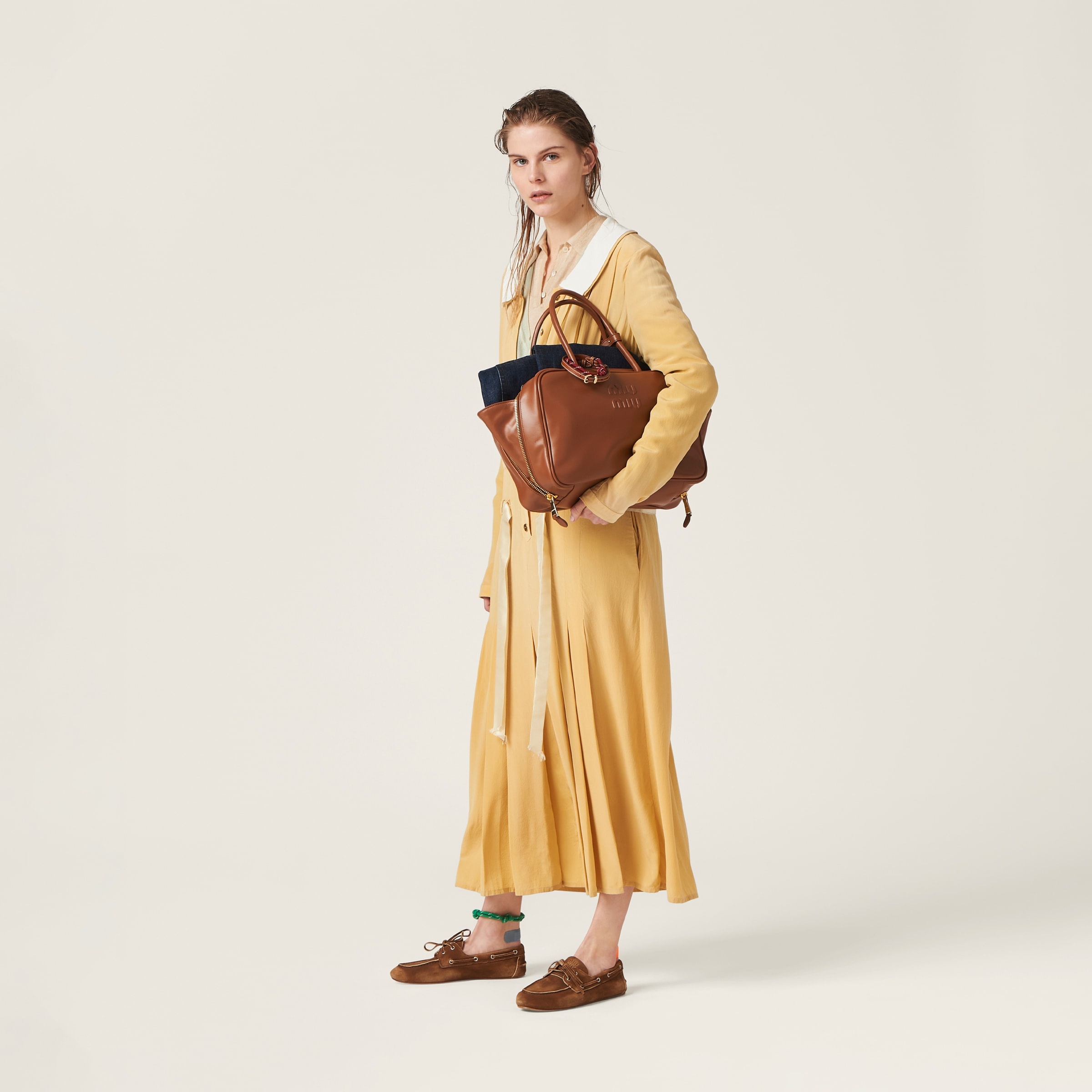 Leather top-handle bag - 2