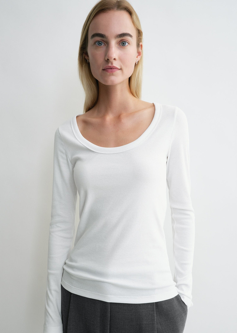 Classic rib top white 3