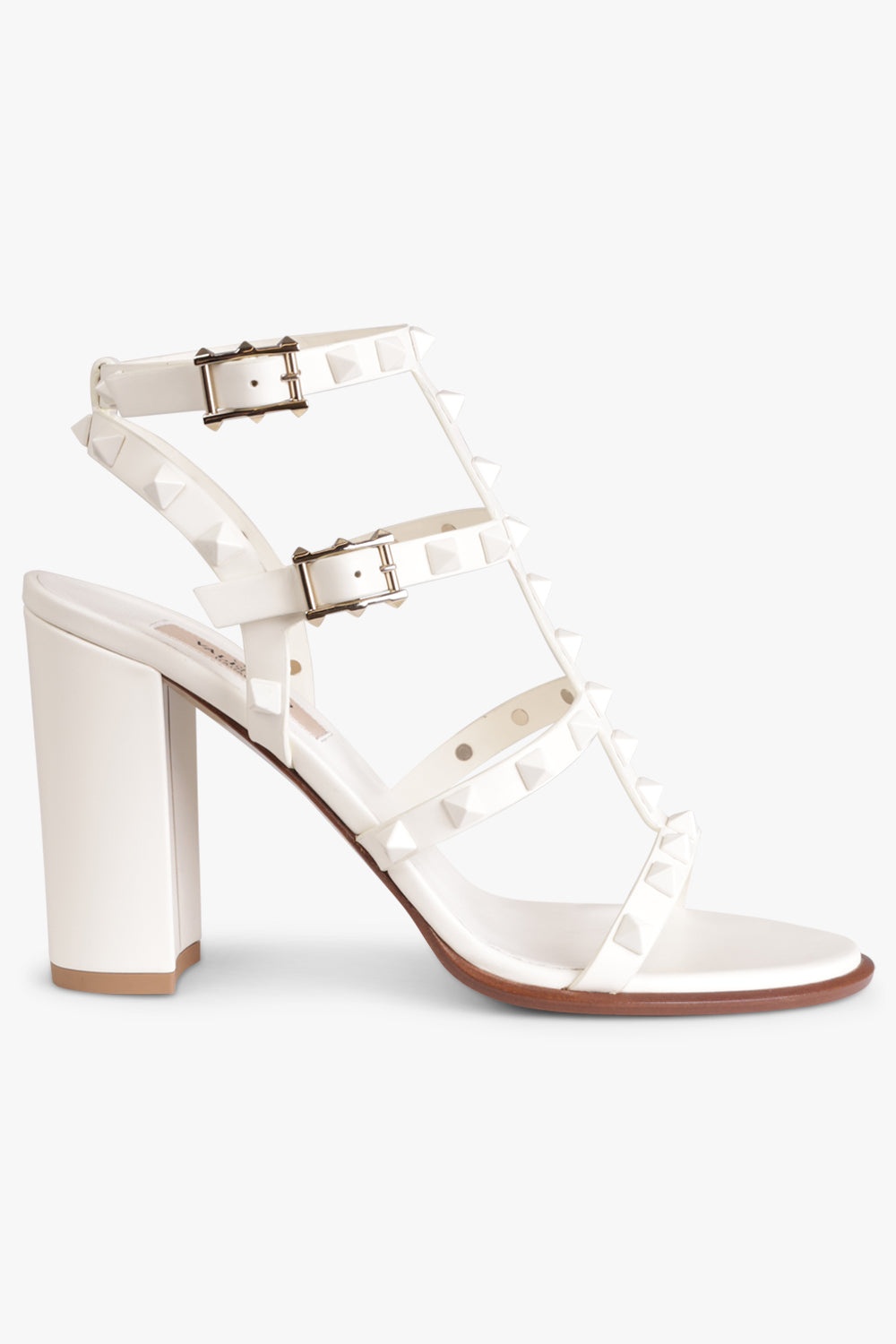 ROCKSTUD FOUR STRAP SANDAL 90MM | IVORY - 2