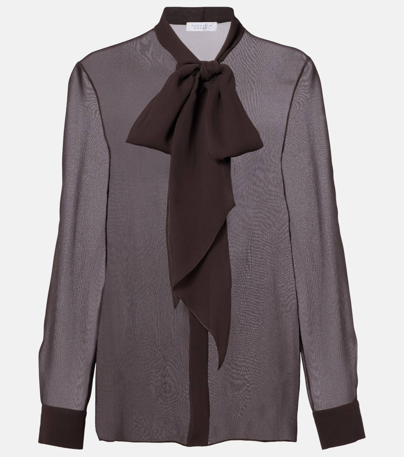 Shildon tie-neck silk blouse 1