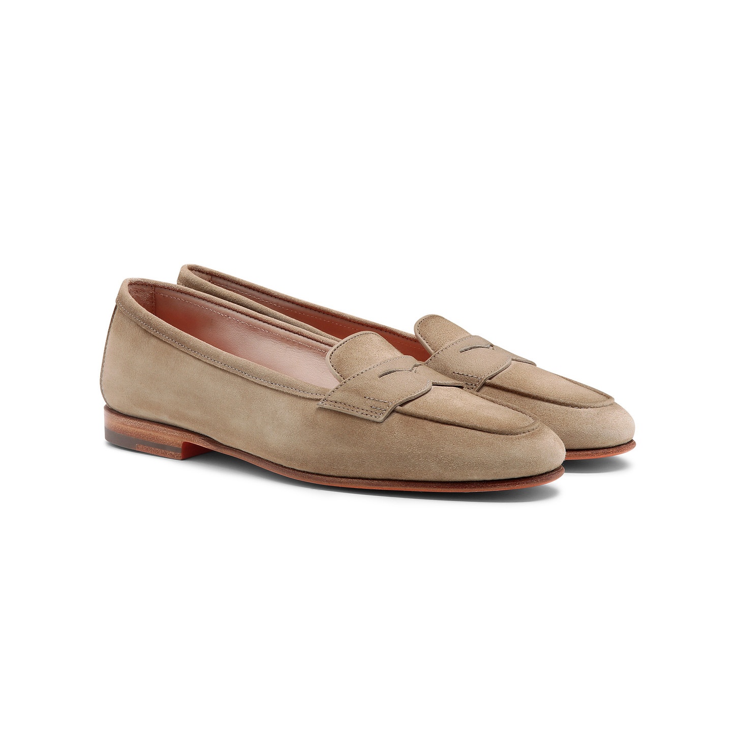 Women's beige suede Carla loafer - 3