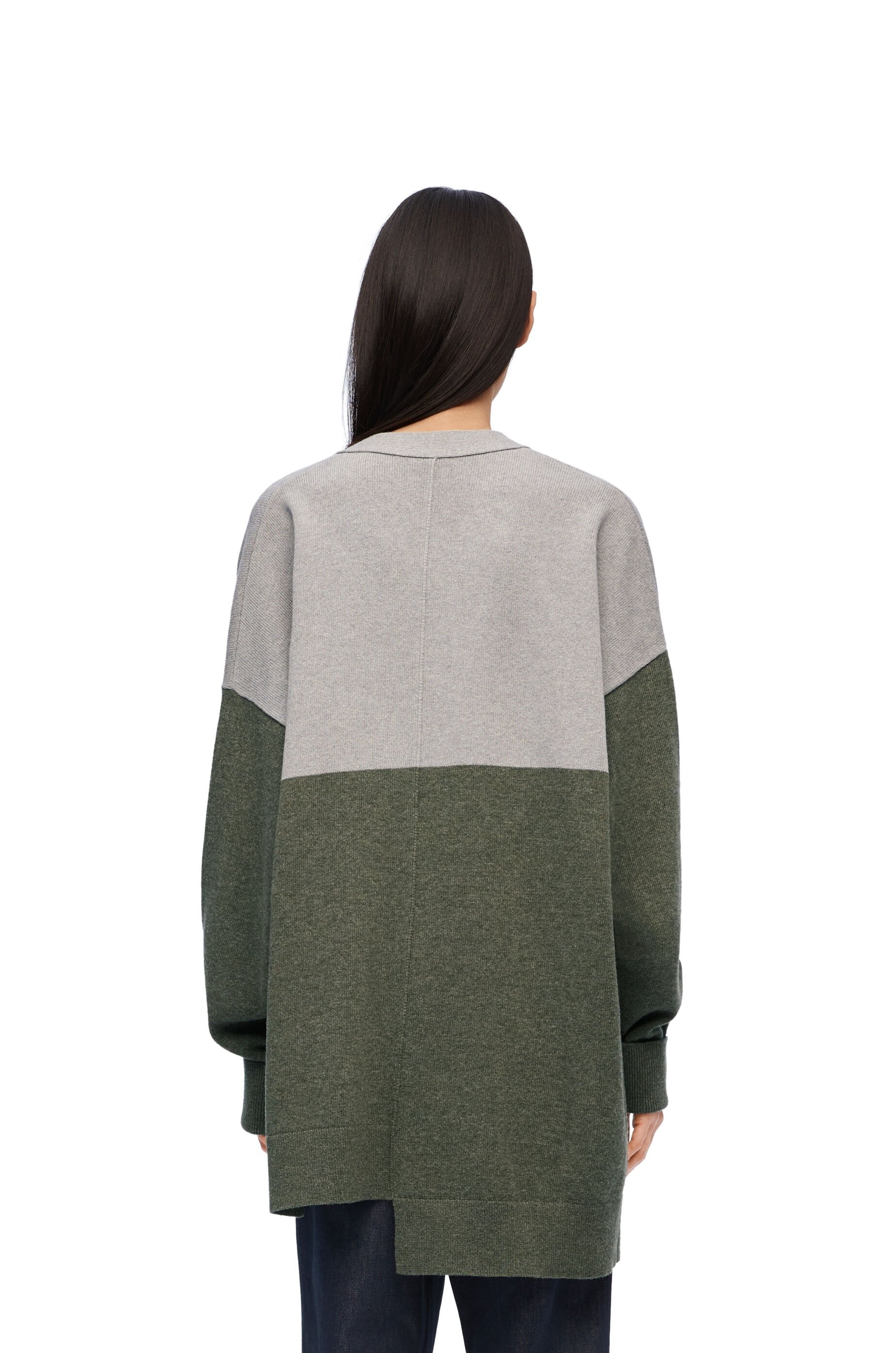 Asymmetric cardigan in wool - 4