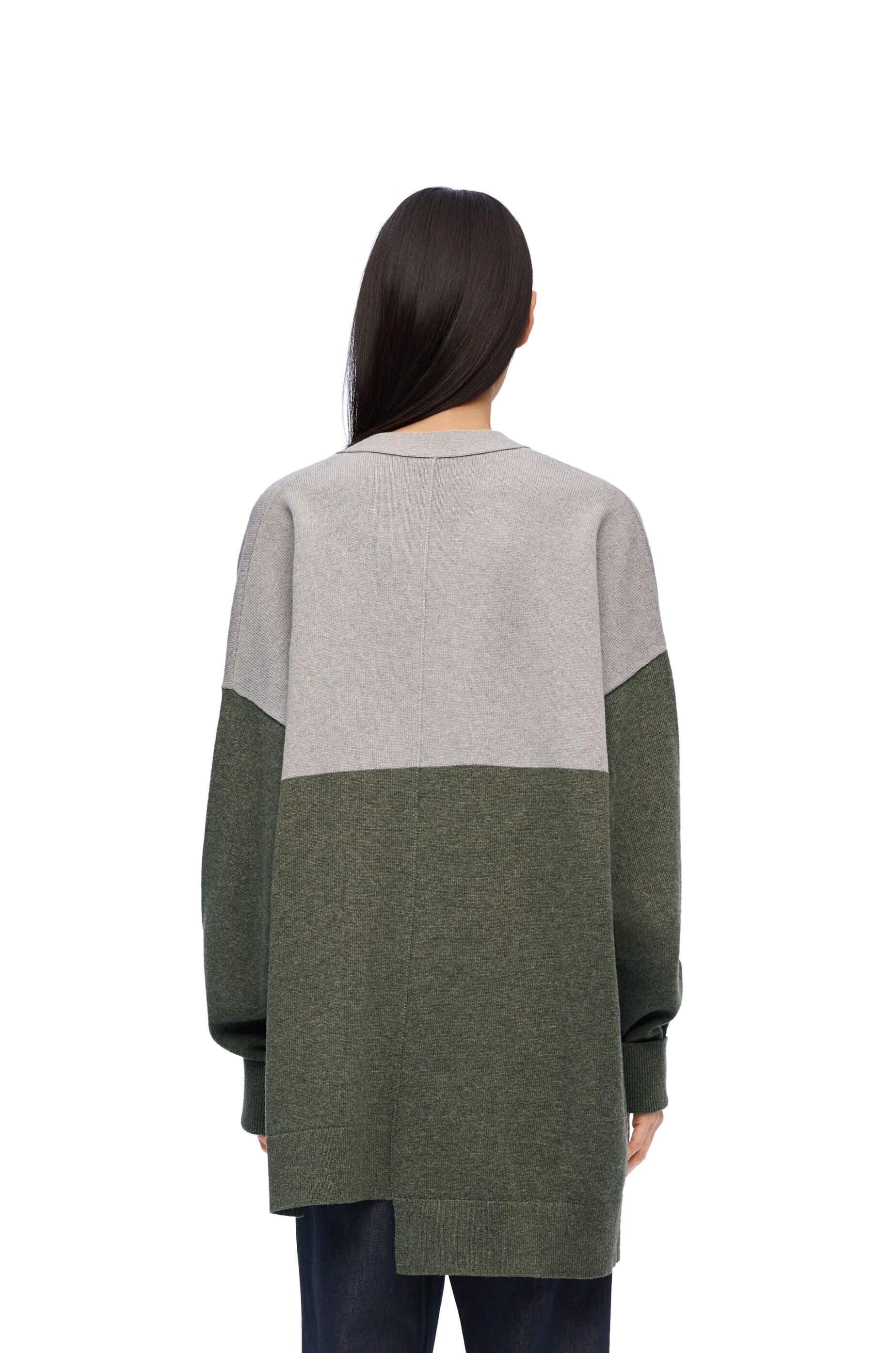 Asymmetric cardigan in wool - 4