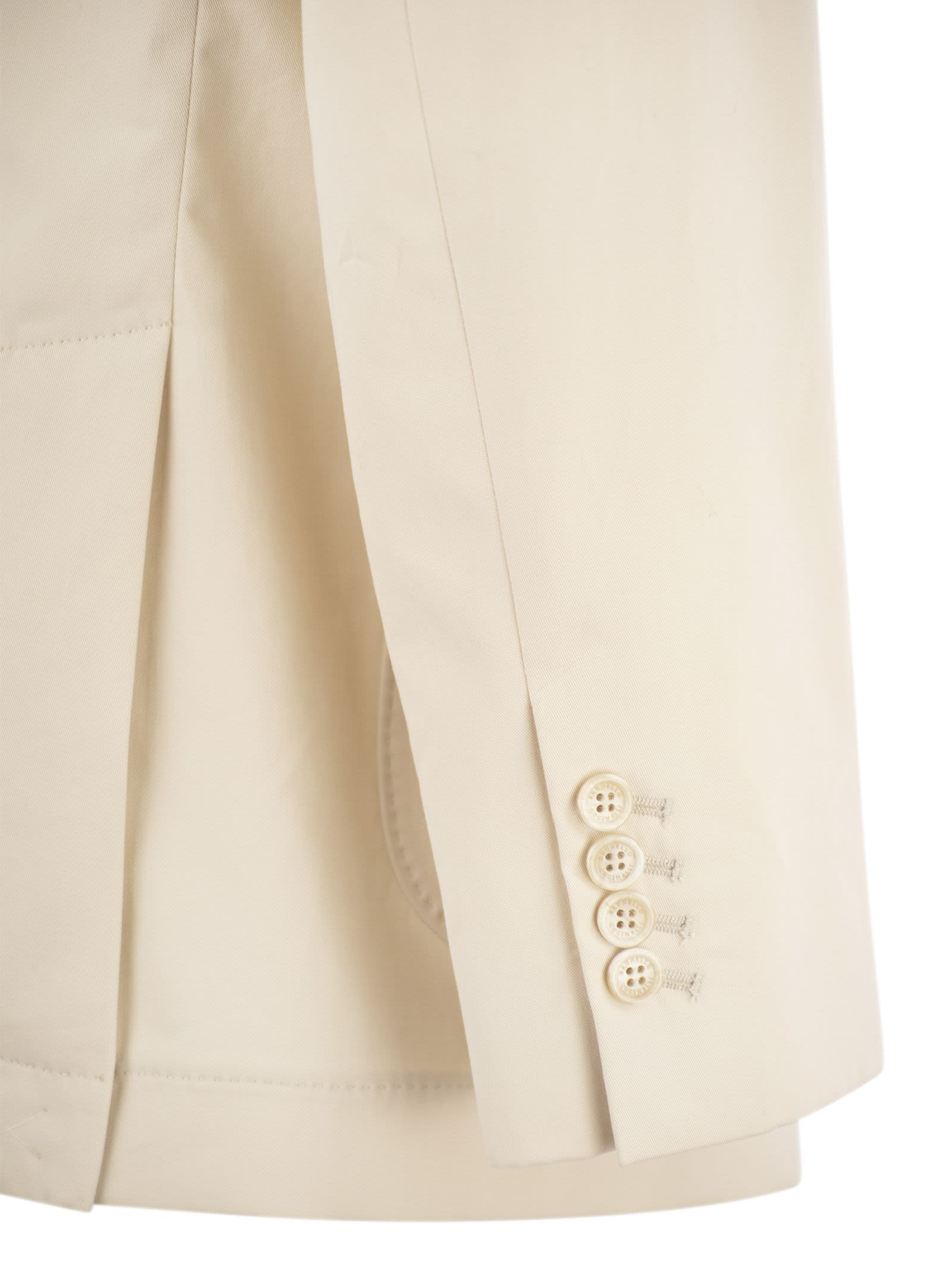 Brunello Cucinelli Men Cotton And Cashmere Deconstructed Jacket With Patch Pockets - 4