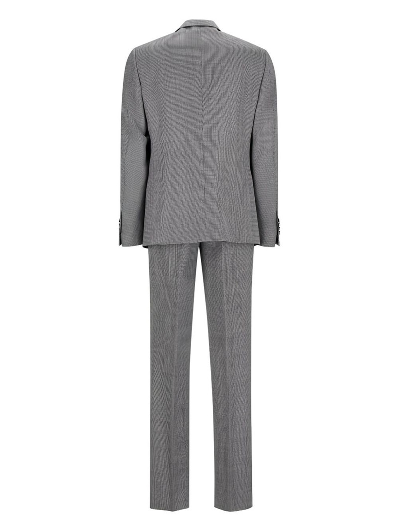 LARDINI notched houndstooth suit outlook