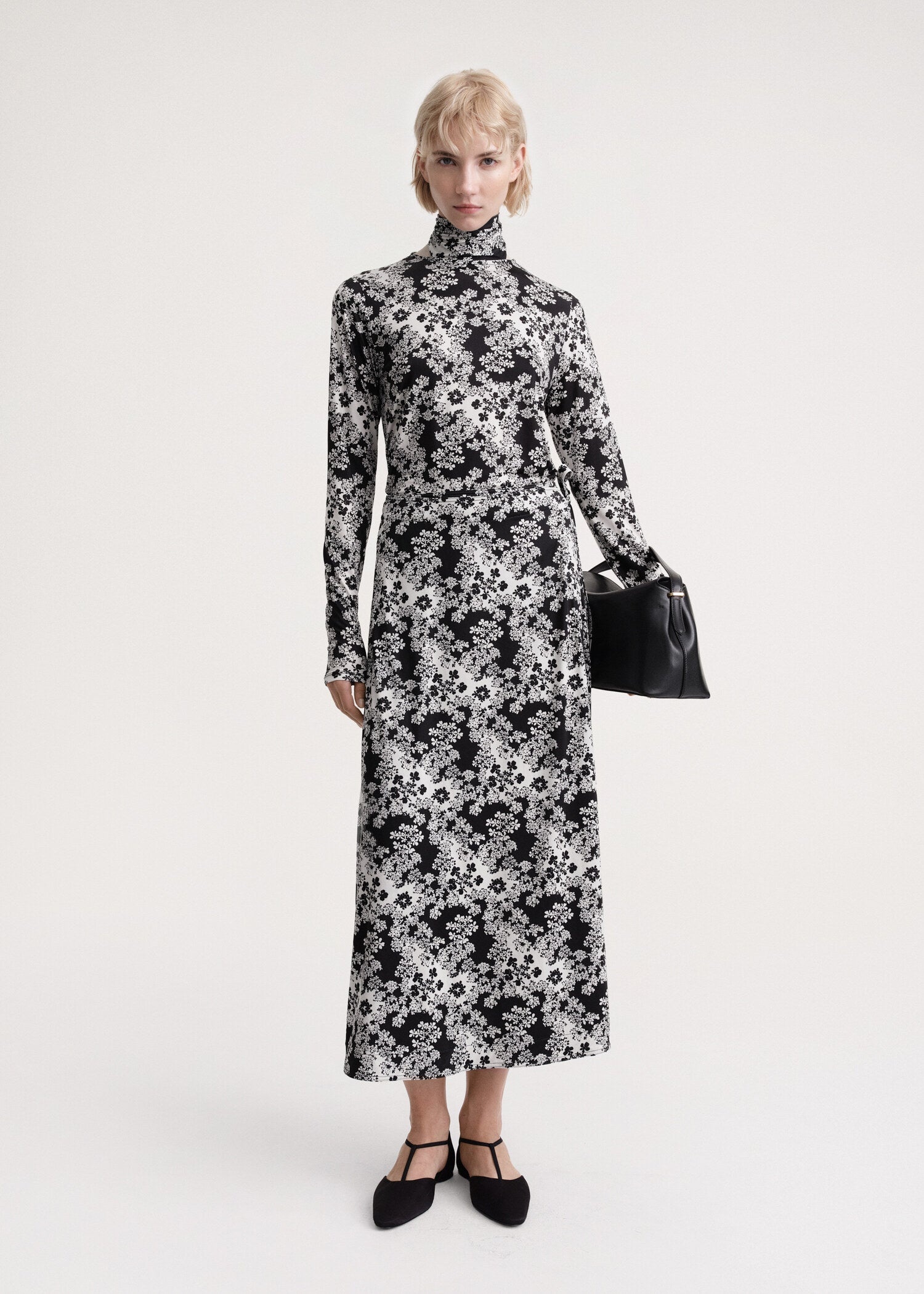 Tie-waist wrap skirt floral - 2